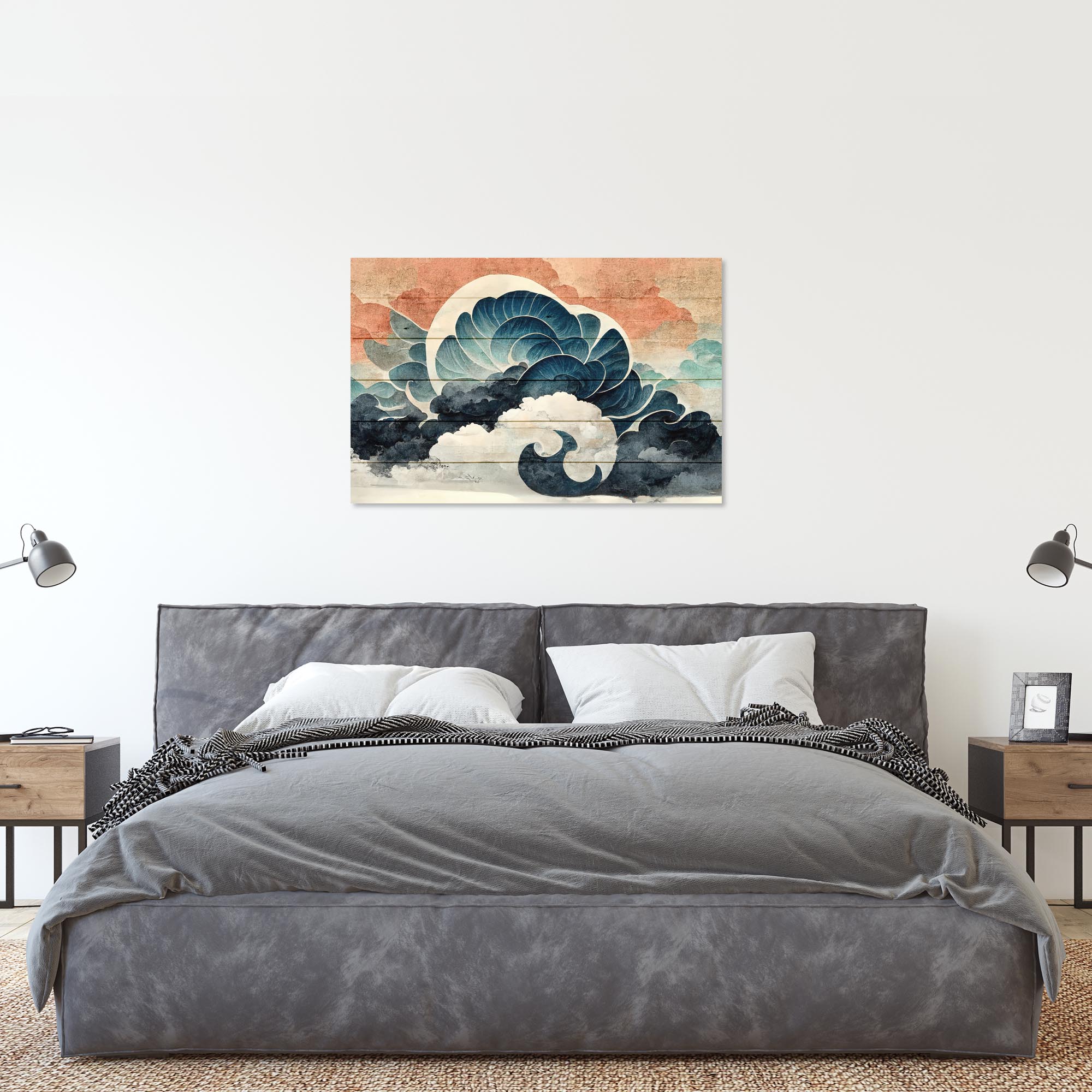 Bild Holz Windstoß