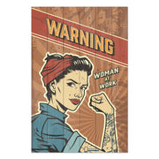 Bild Wood Warning