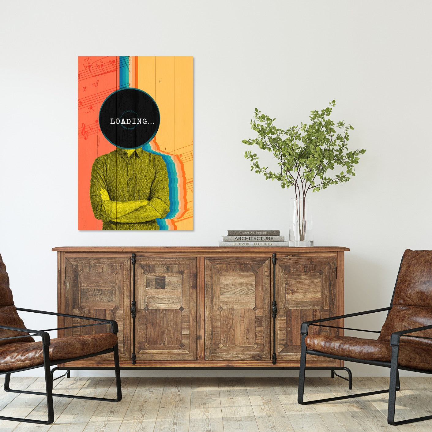 Bild Wood Vintage Loading-50x70 cm