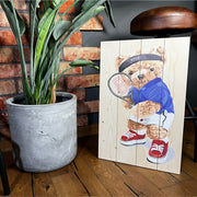 Bild Wood Vintage Pink Flowers-20x30 cm