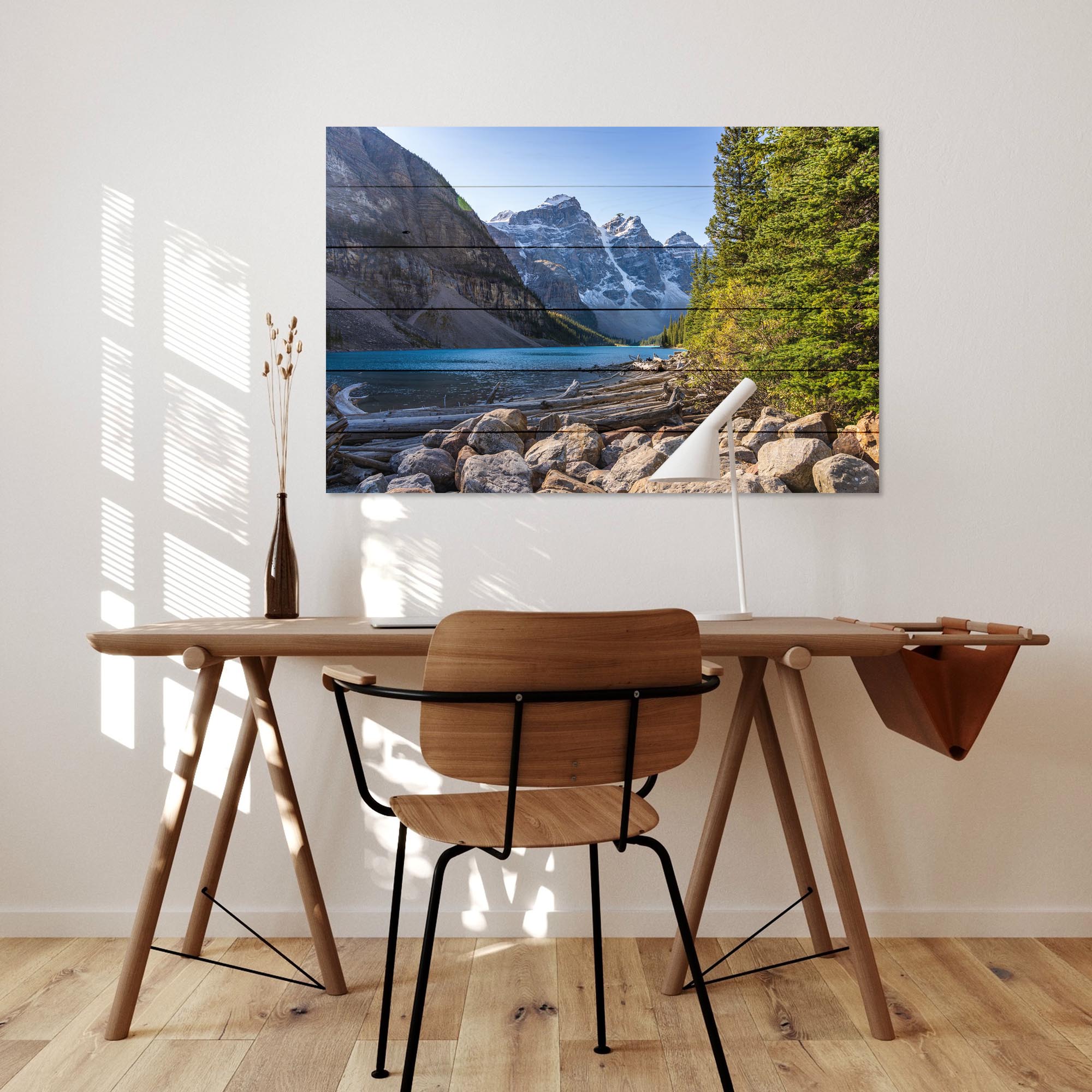 Bild Holz Sommer Schöne Landschaft-40x60 cm