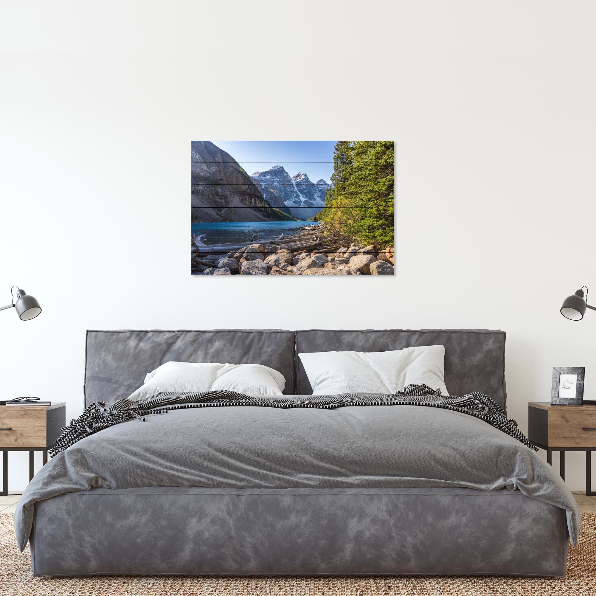 Bild Holz Sommer Schöne Landschaft-20x30 cm