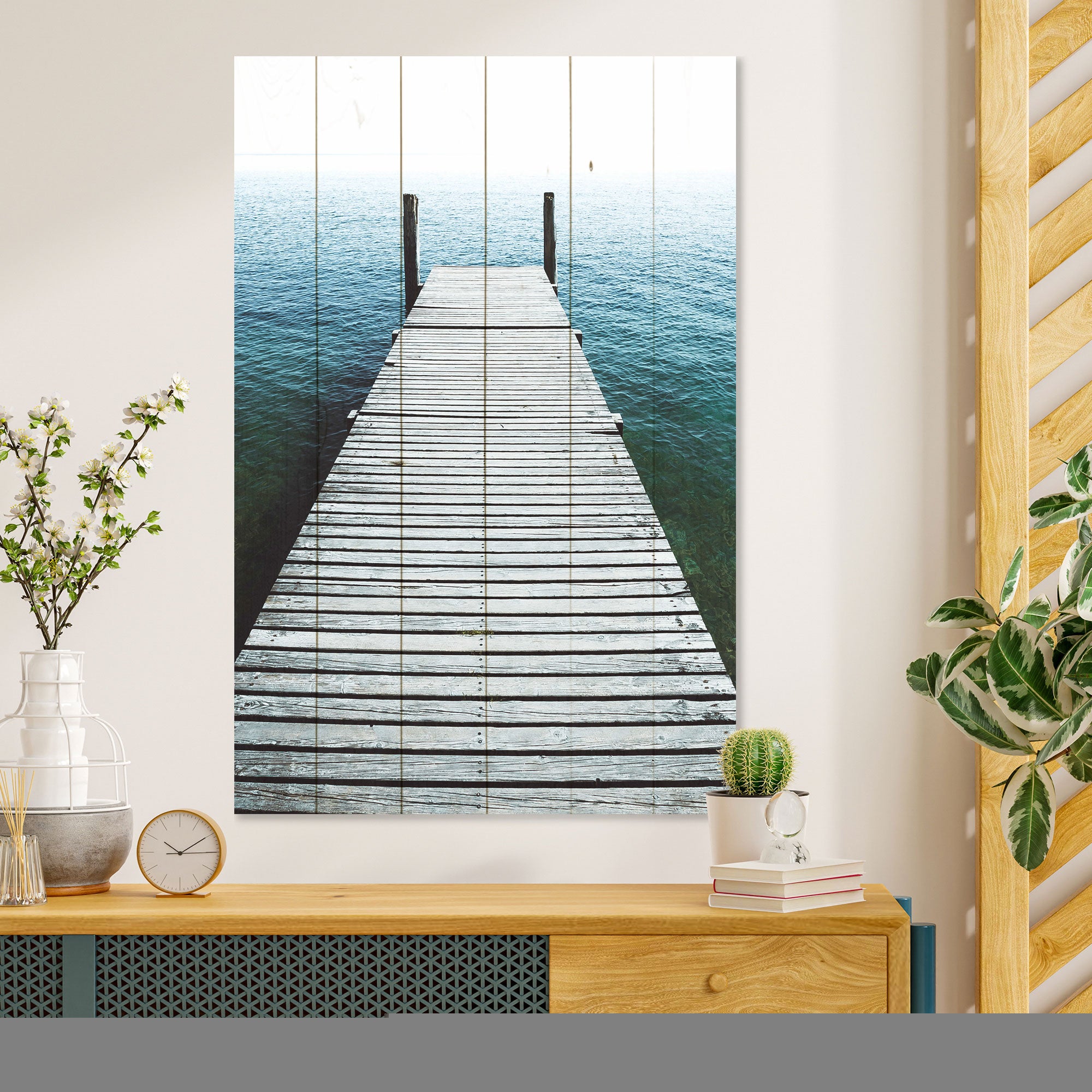 Bild Holz Hafen-30x30 cm