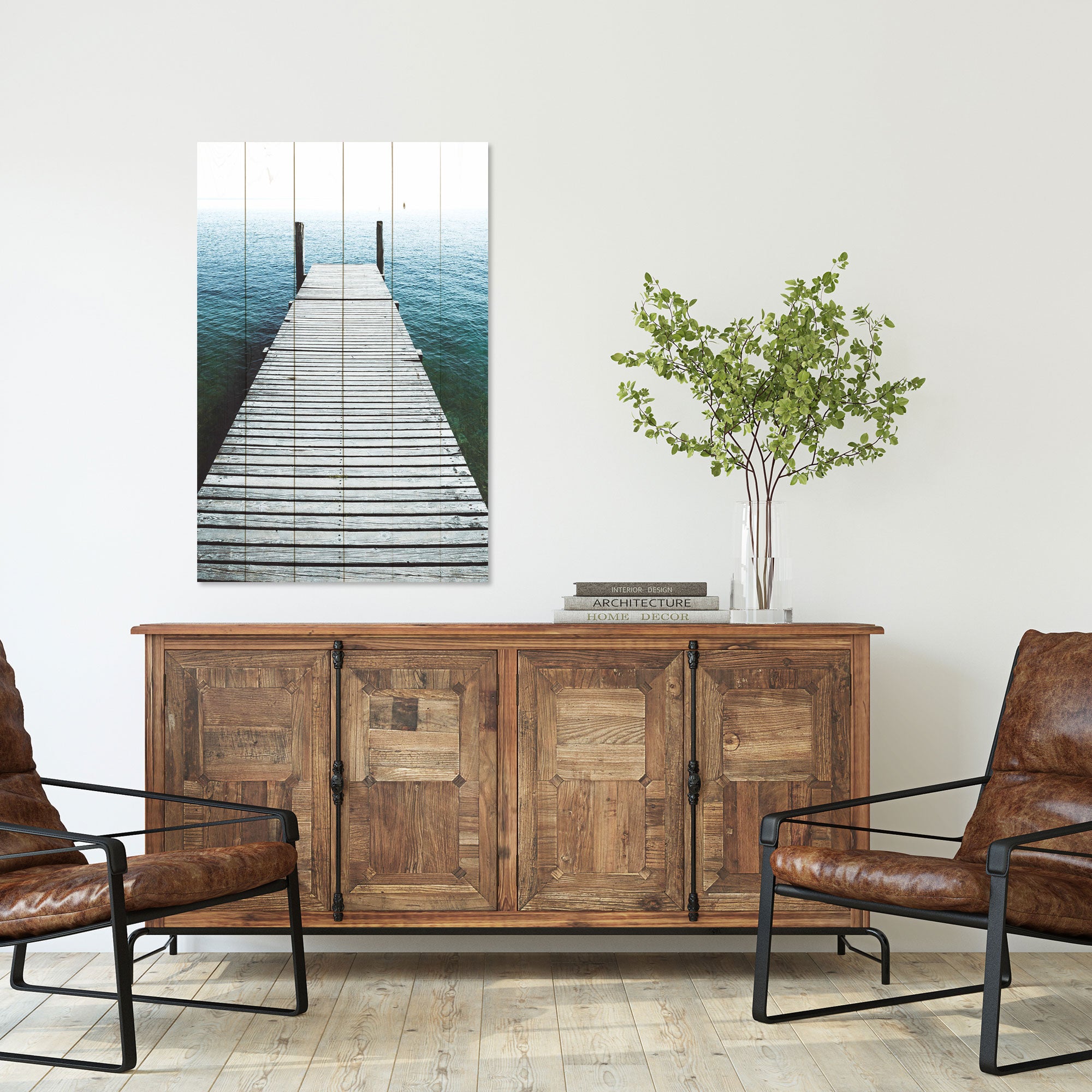 Bild Holz Hafen-30x30 cm