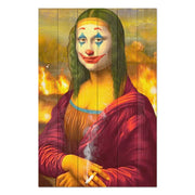 Bild Holz Mona Lisa Collage Jocker-50x70 cm