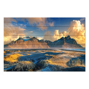 Wood Picture Mountainous Landscape-50x70 cm