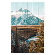 Obraz Wood Mountain Landscape-50x70 cm