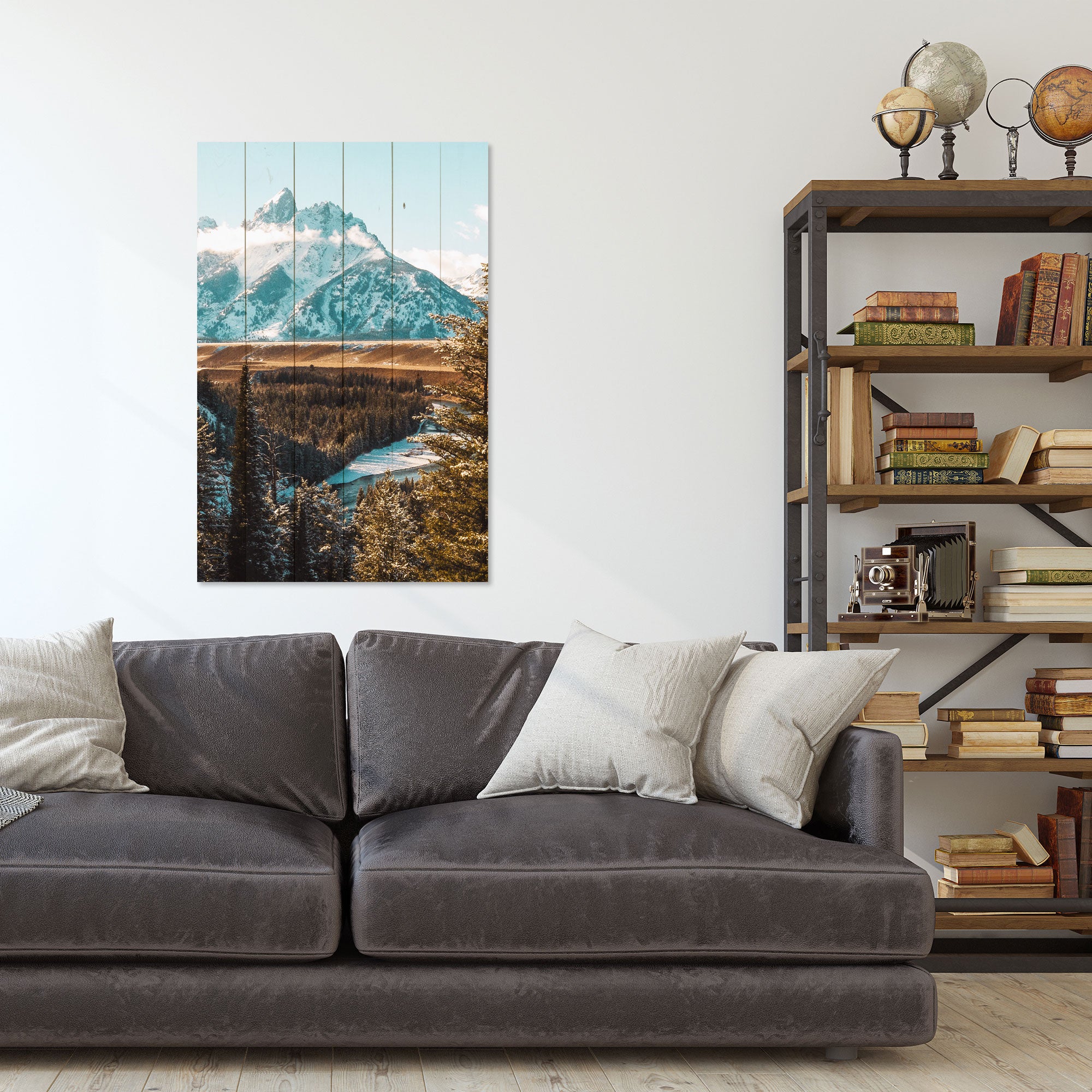 Obraz Wood Mountain Landscape-50x70 cm