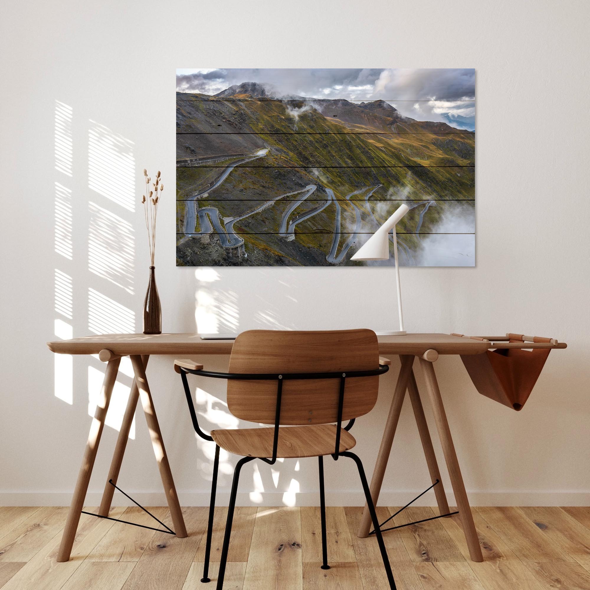 Bild Wood Passo Dello Stelvio-30x40 cm
