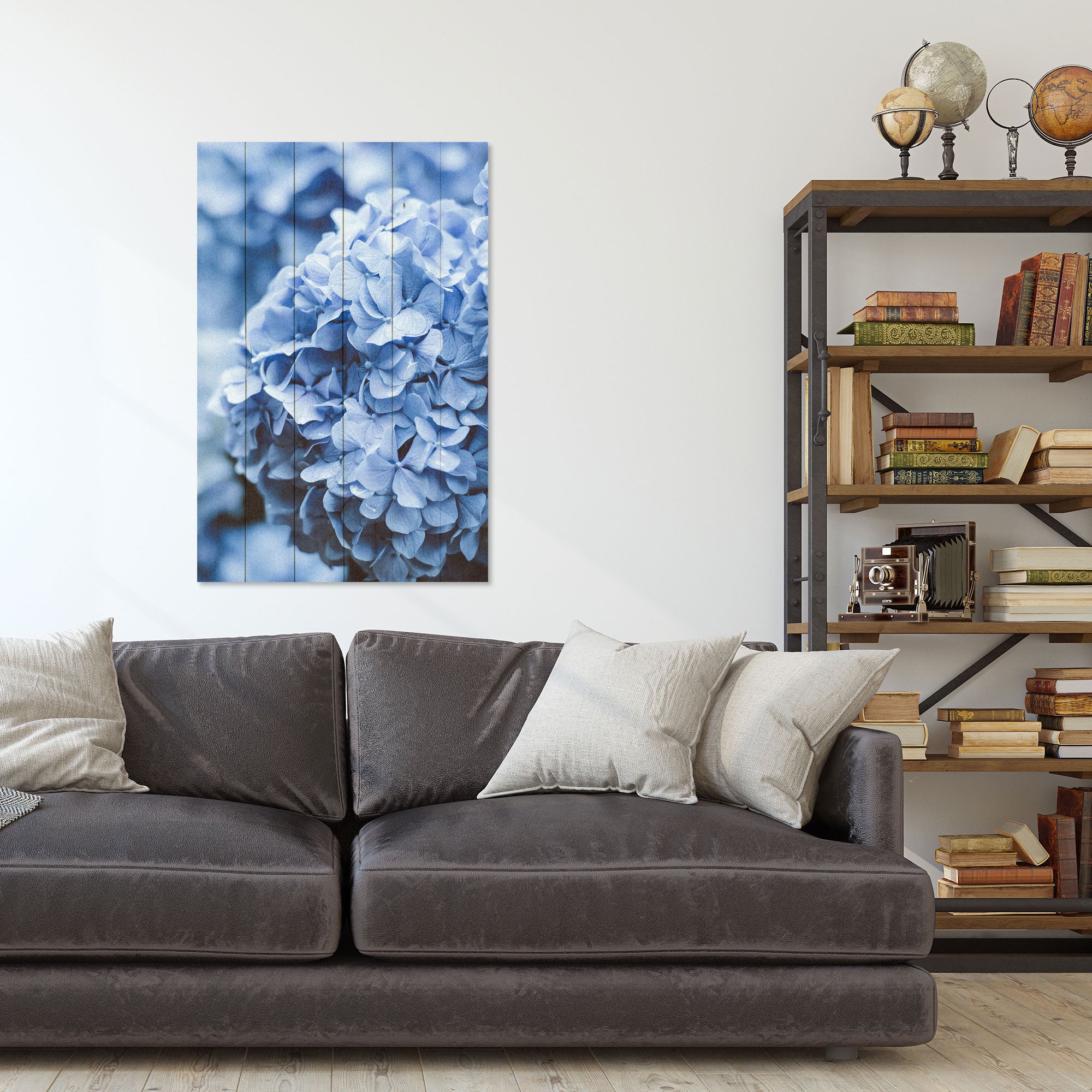 Bild Wood Hortensie