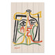 Bild Wood Picasso Abstrakt 3-50x70 cm