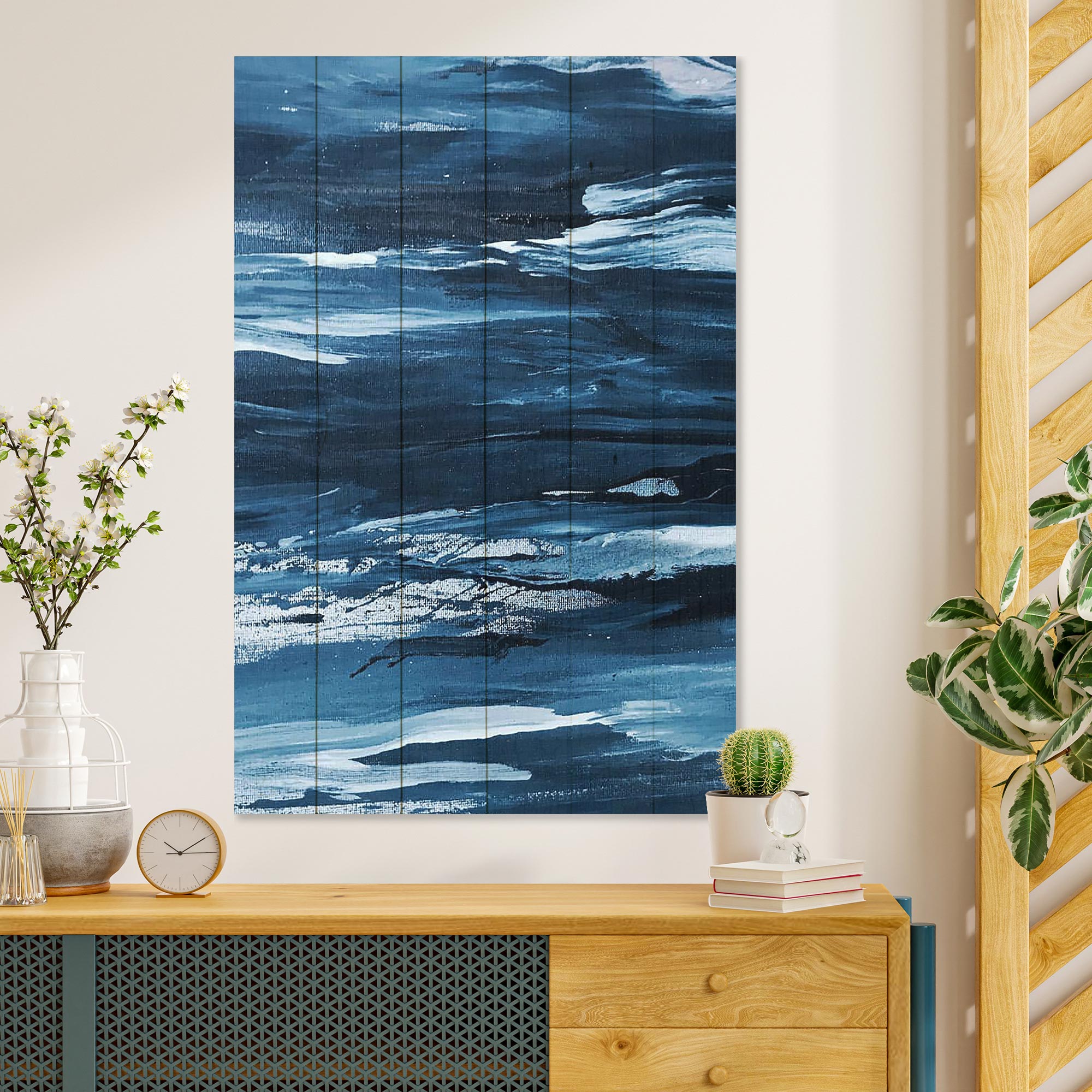 Bild Wood Raues Meer-50x70 cm