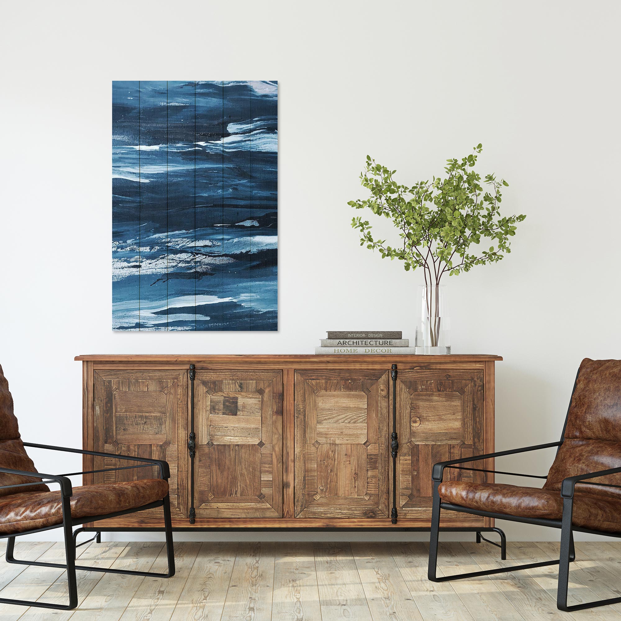 Bild Wood Raues Meer-70x90 cm