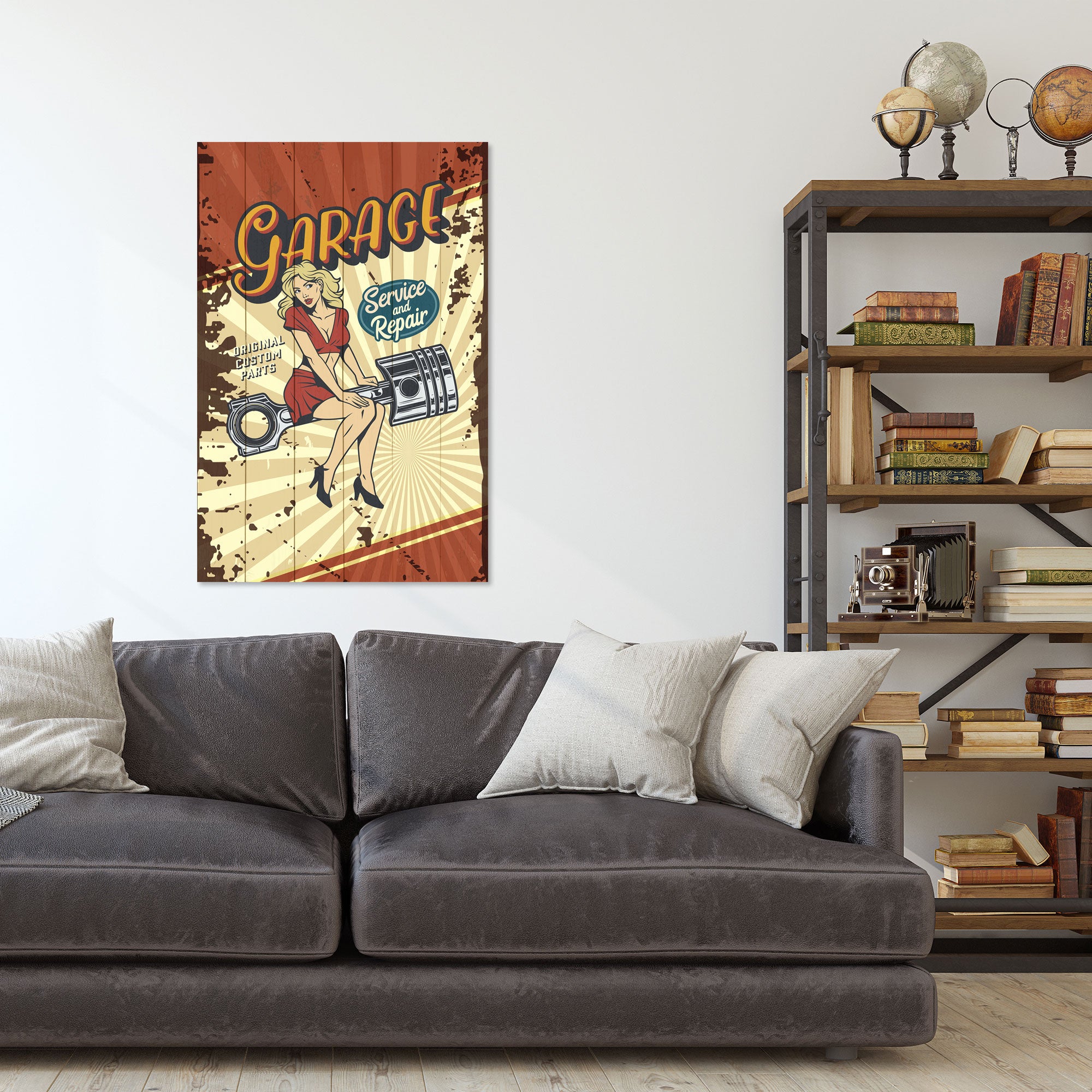 Wood Picture Garage Service and Repair-30x40 cm