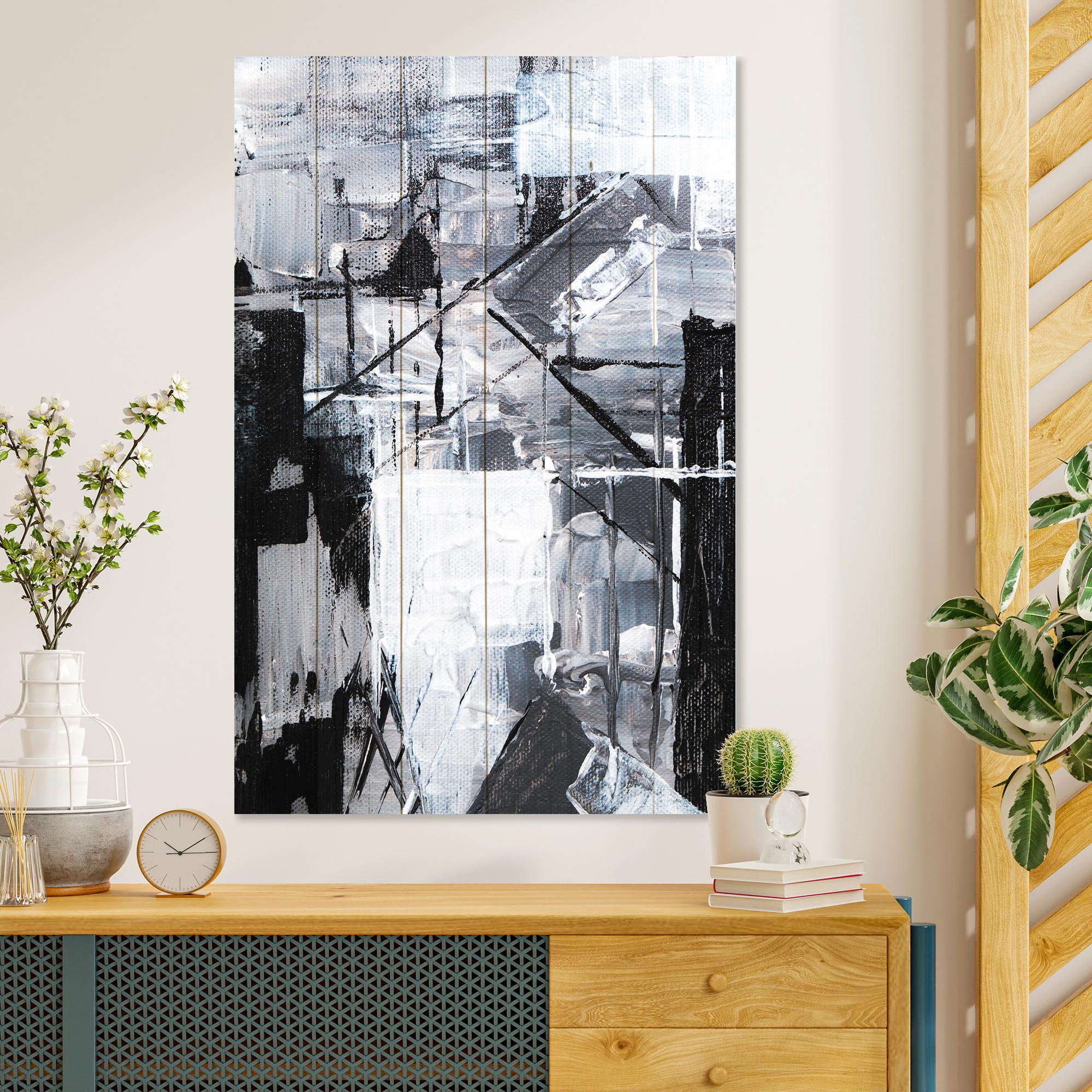 Bild Wood Geometrische Formen-50x70 cm