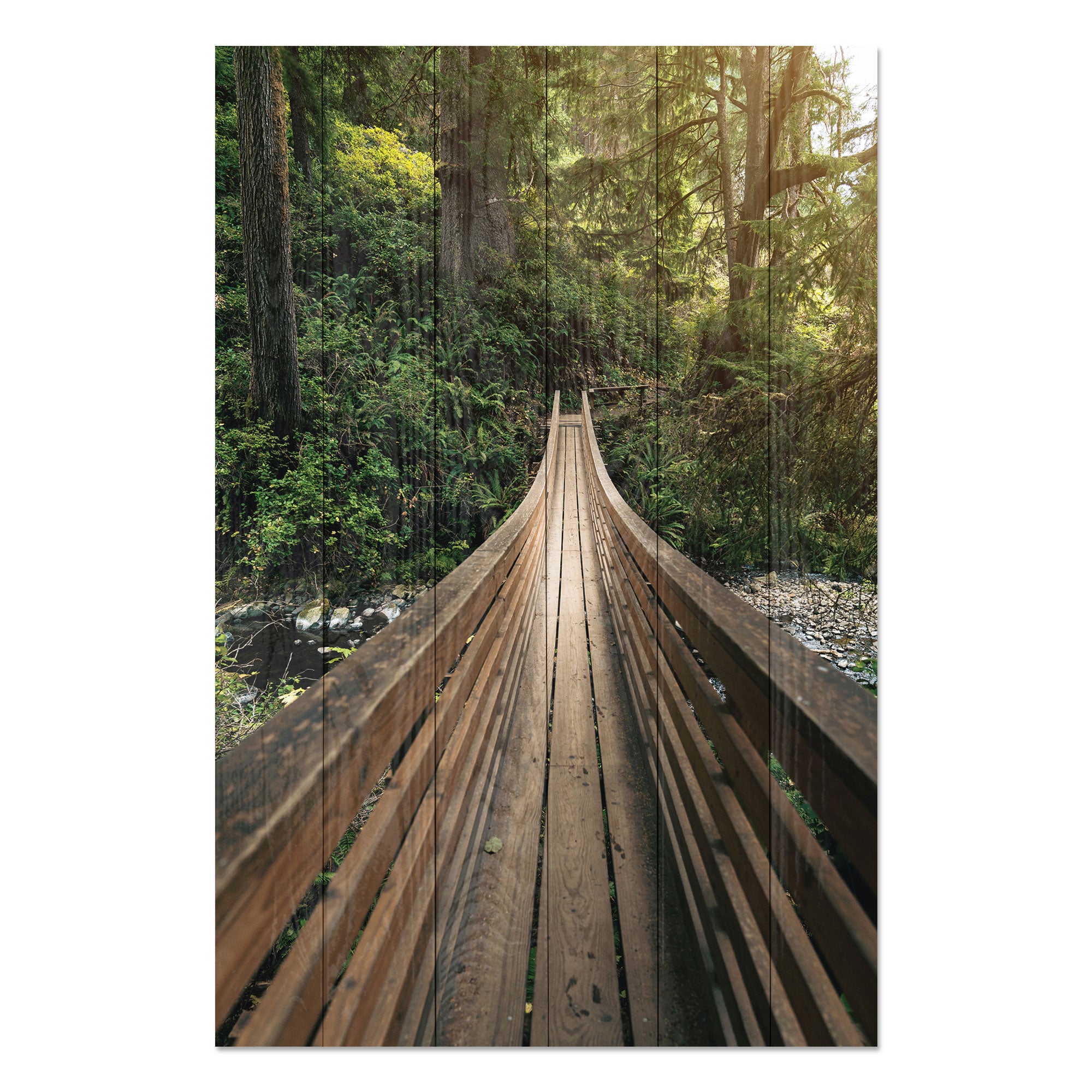 Obraz Wood Waldbrücke-40x60 cm