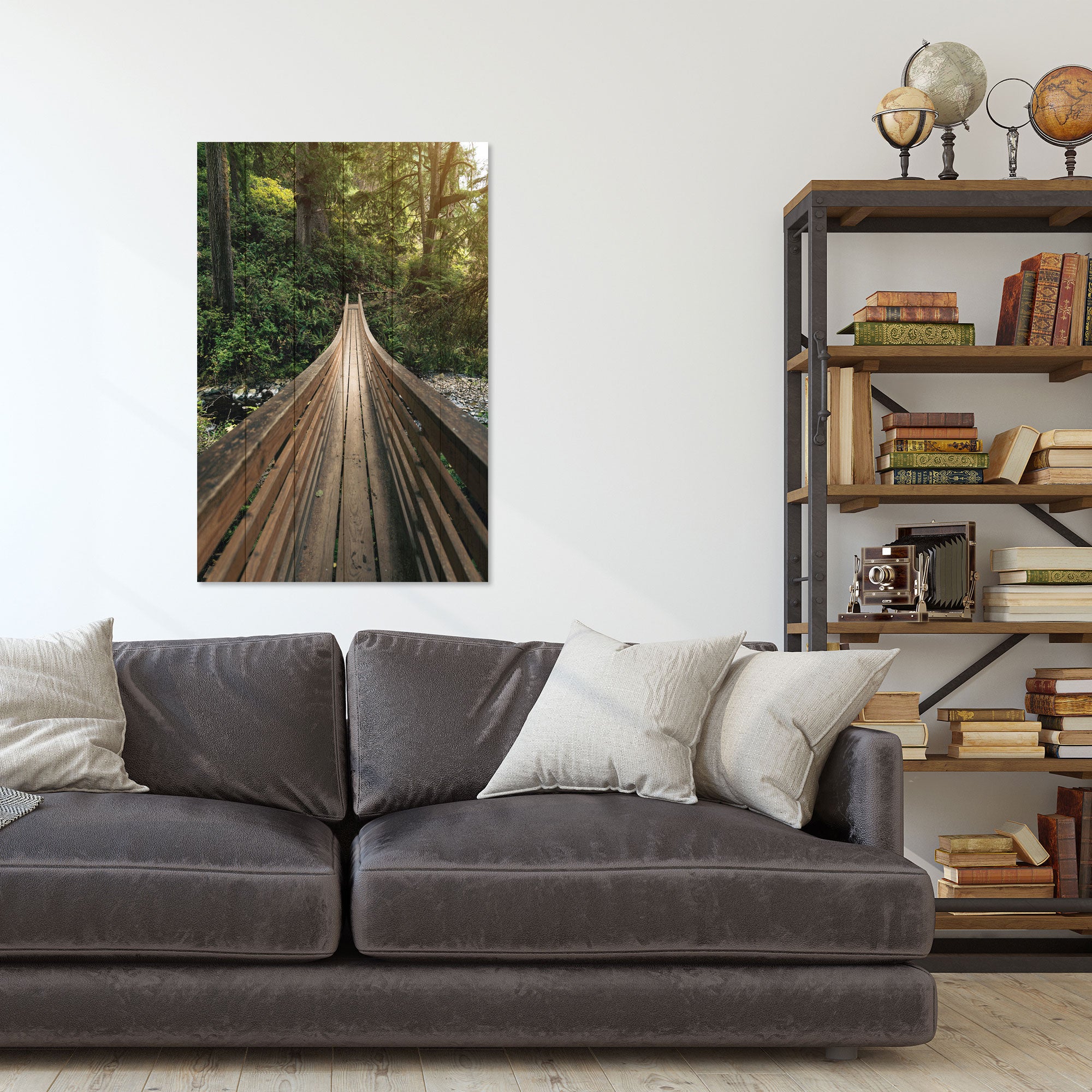 Obraz Wood Waldbrücke-30x40 cm