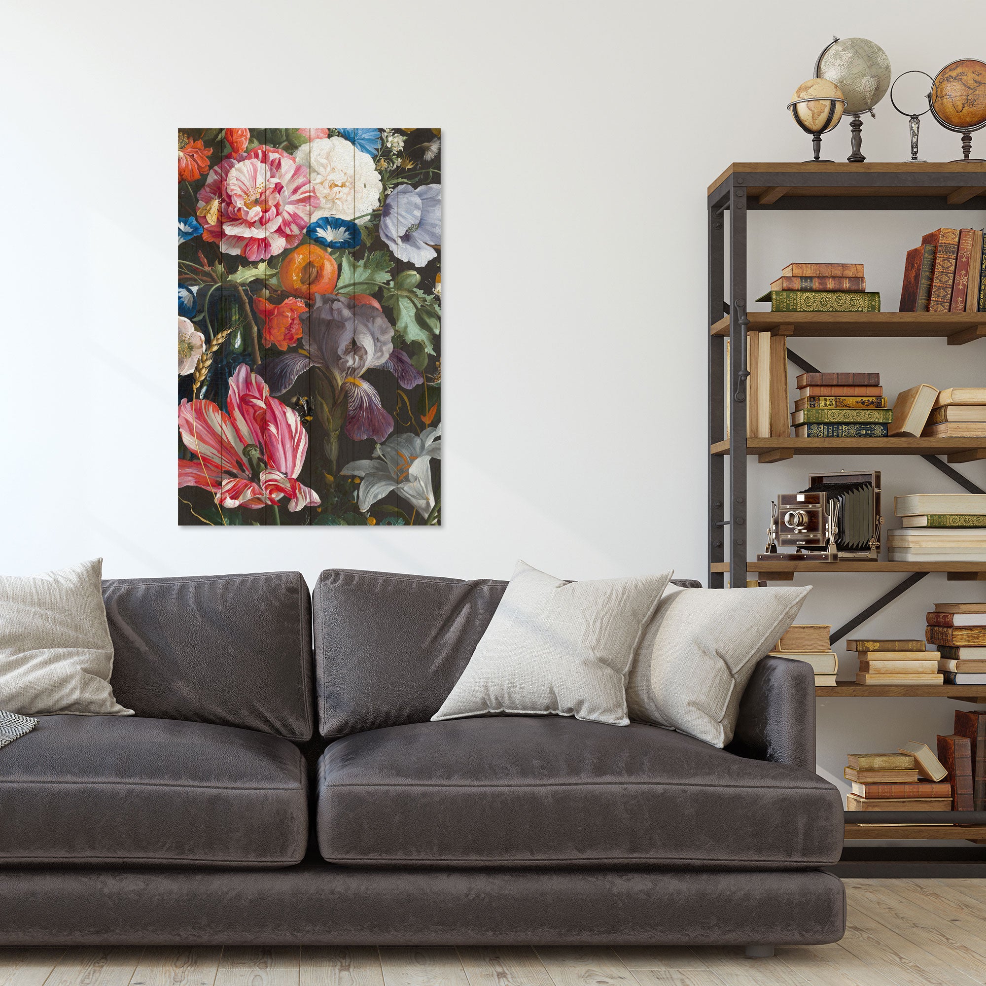 Wood Flower Painting-60x90 cm