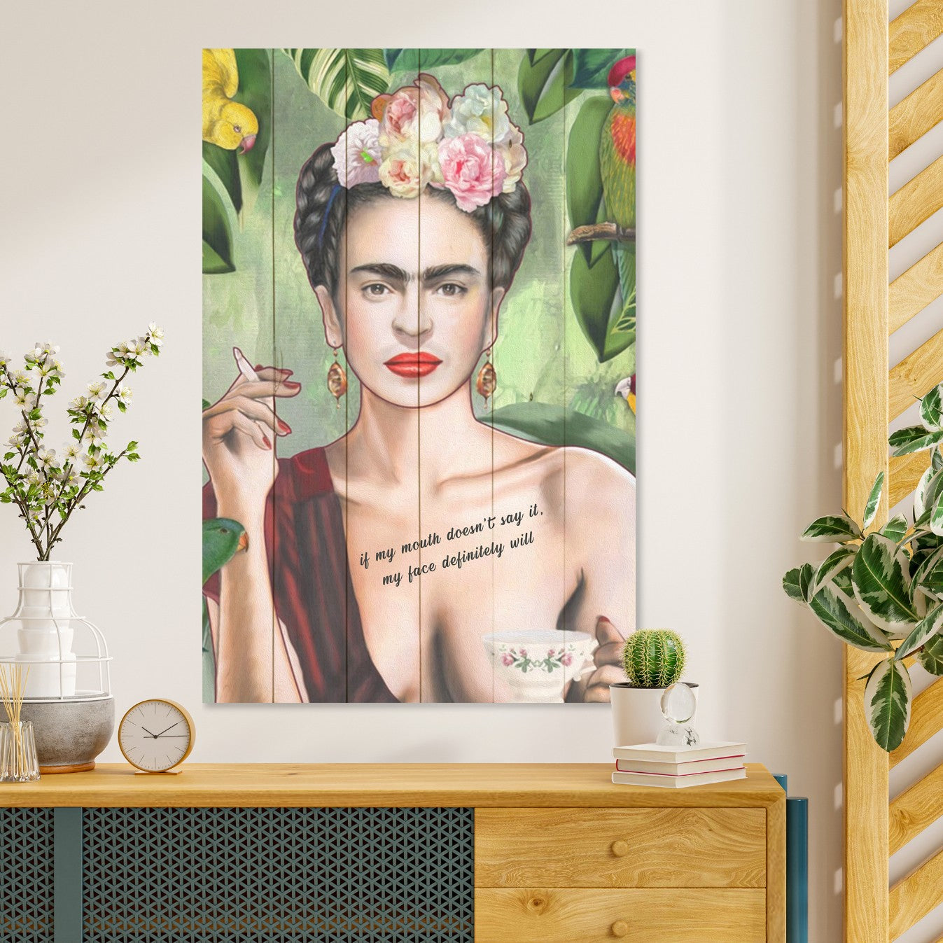 Bild Wood Frida-60x90 cm