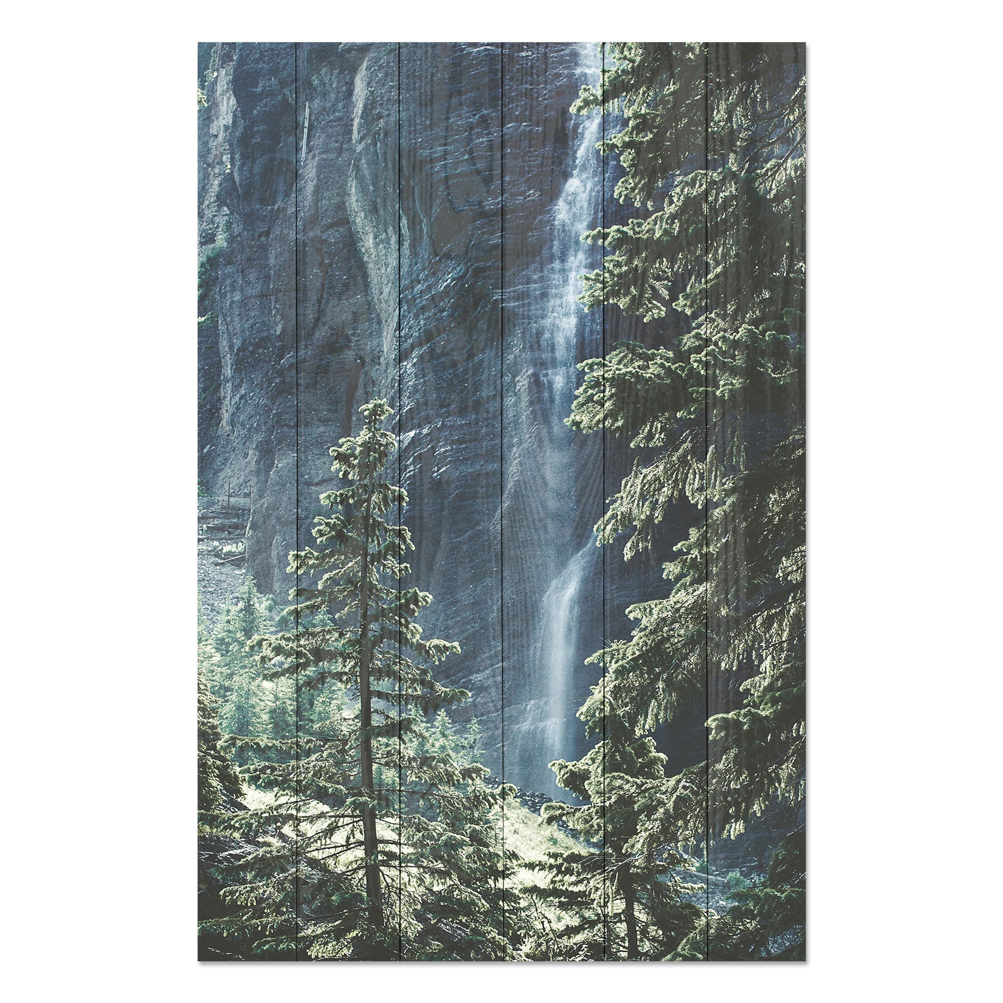 Bild Wood Forest Waterfall-40x60 cm