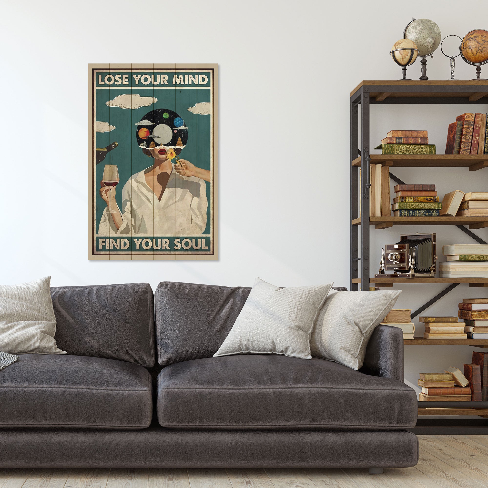 Bild Wood Lose your Mind-20x30 cm