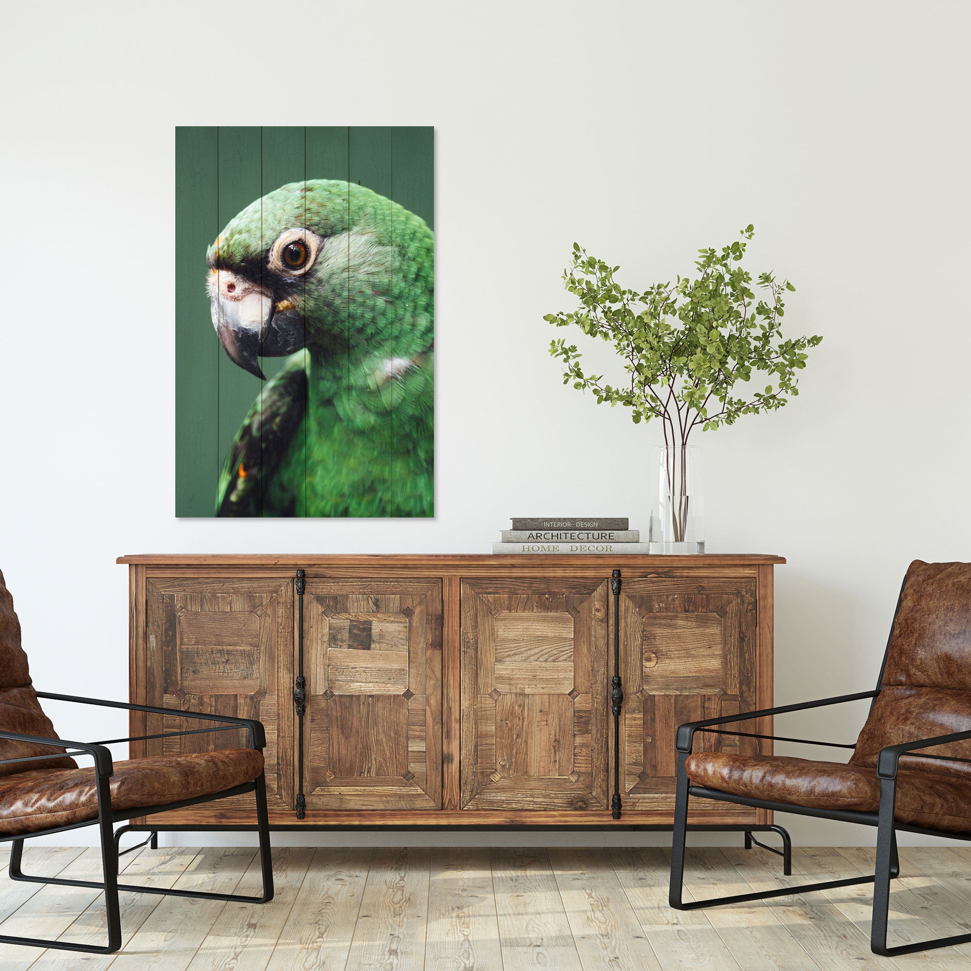 Bild Holz Papagei-60x90 cm