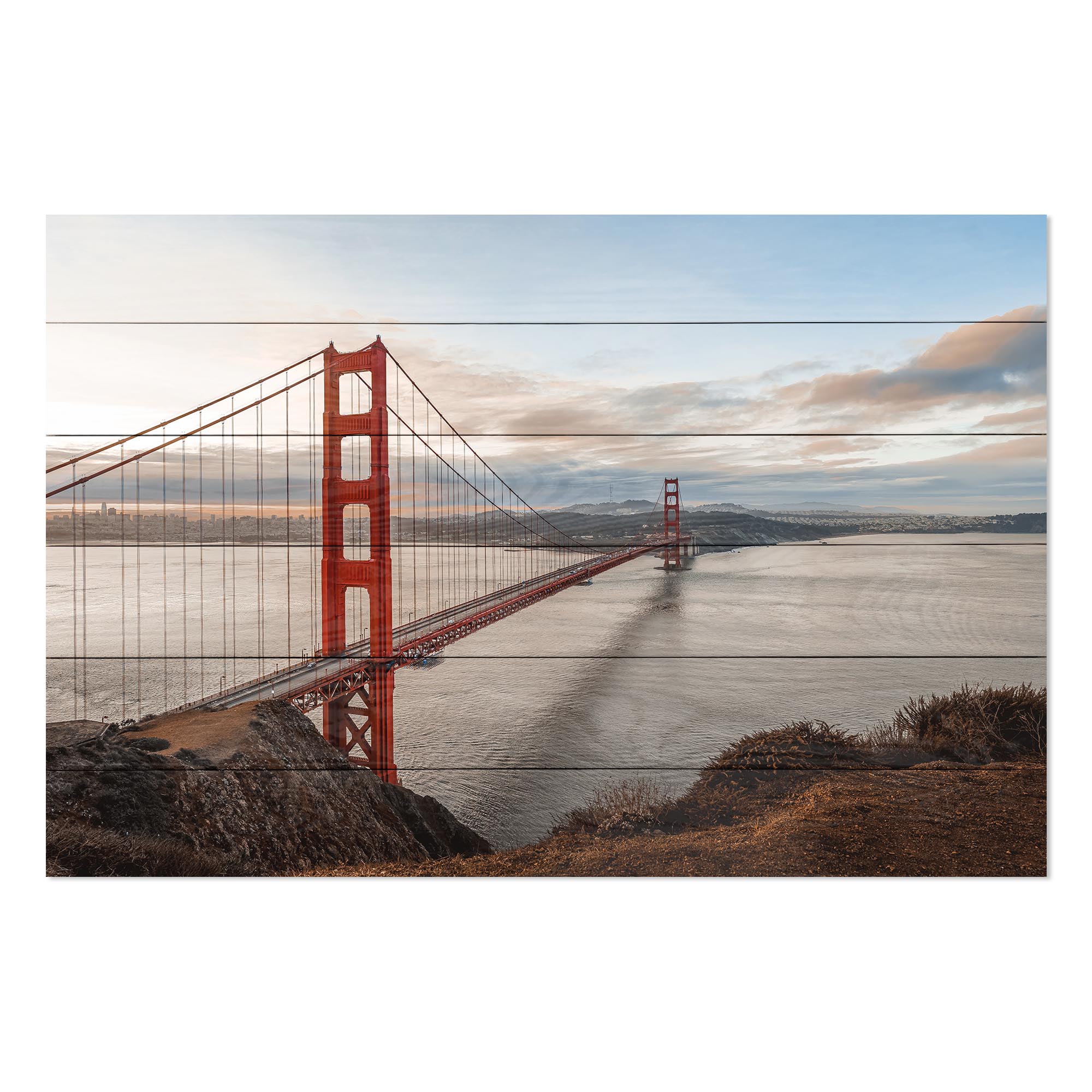 Bild Holz Golden Gate Bridge-40x60 cm