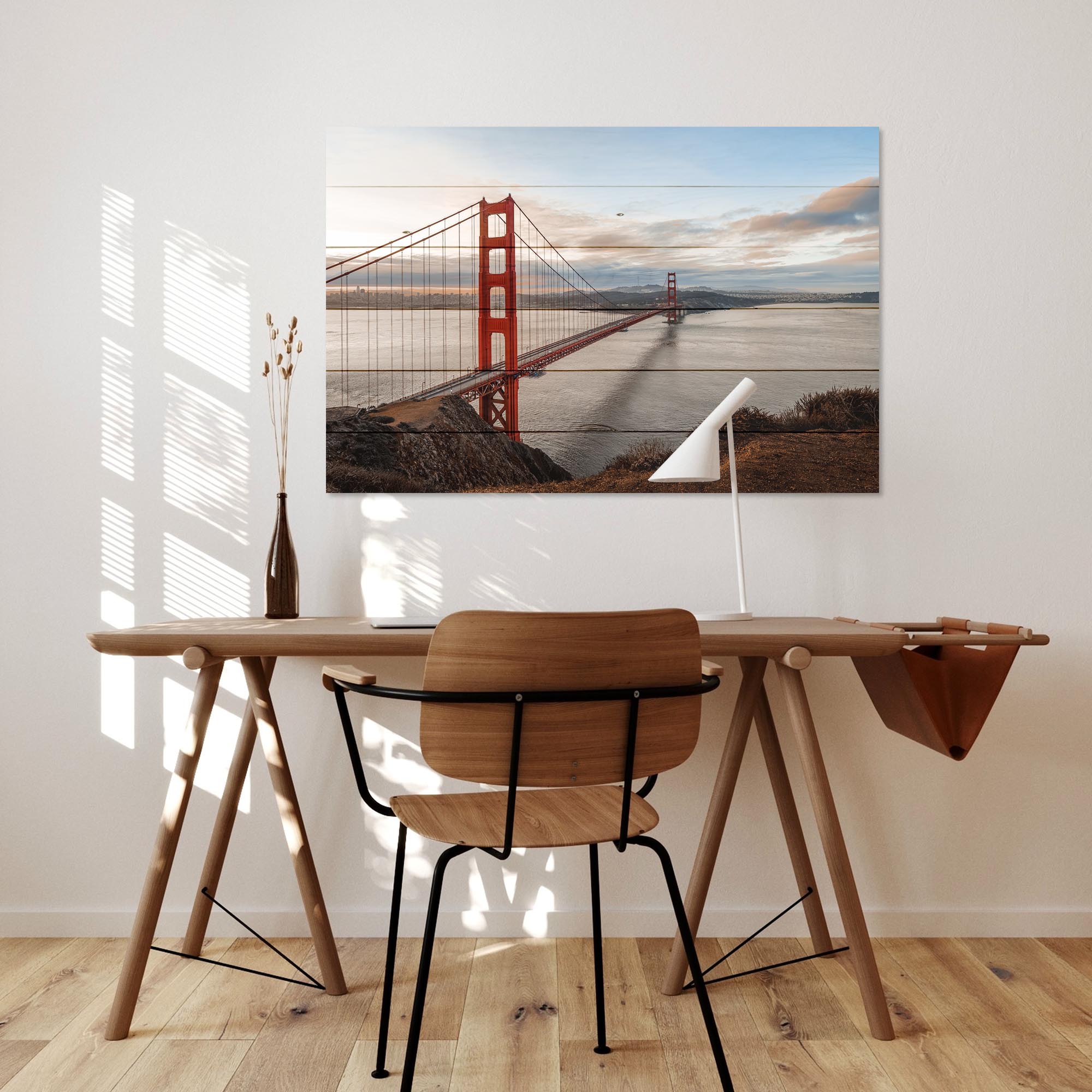 Bild Holz Golden Gate Bridge-20x30 cm