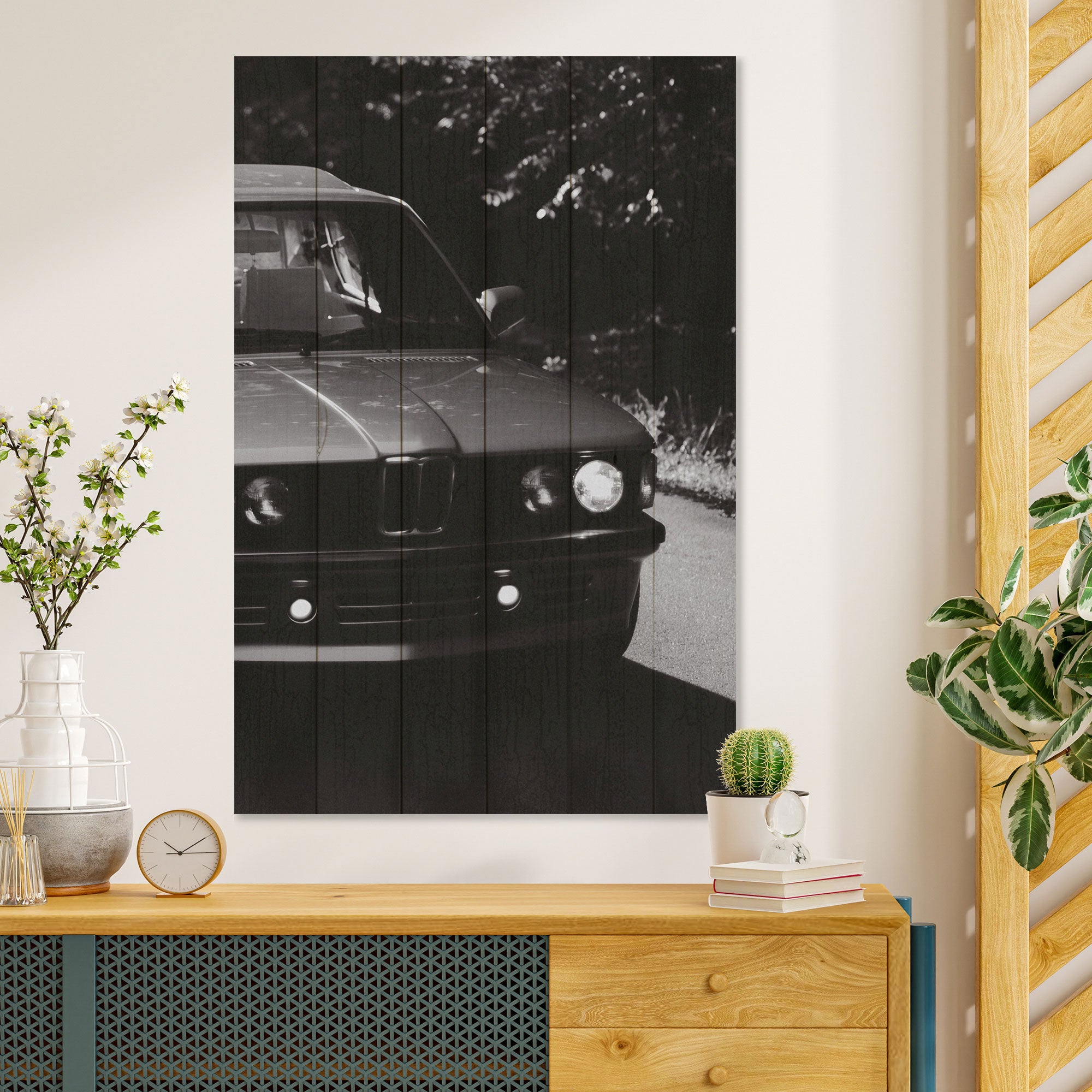 Bild Holz Dunkle Seele-60x90 cm