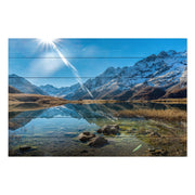 Bild Holz Kristallklarer See-30x40 cm
