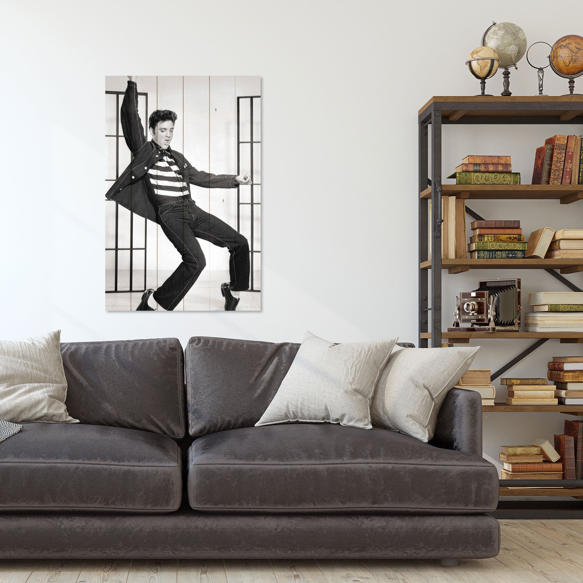 Obraz Dřevo Elvis Tanec-20x30 cm