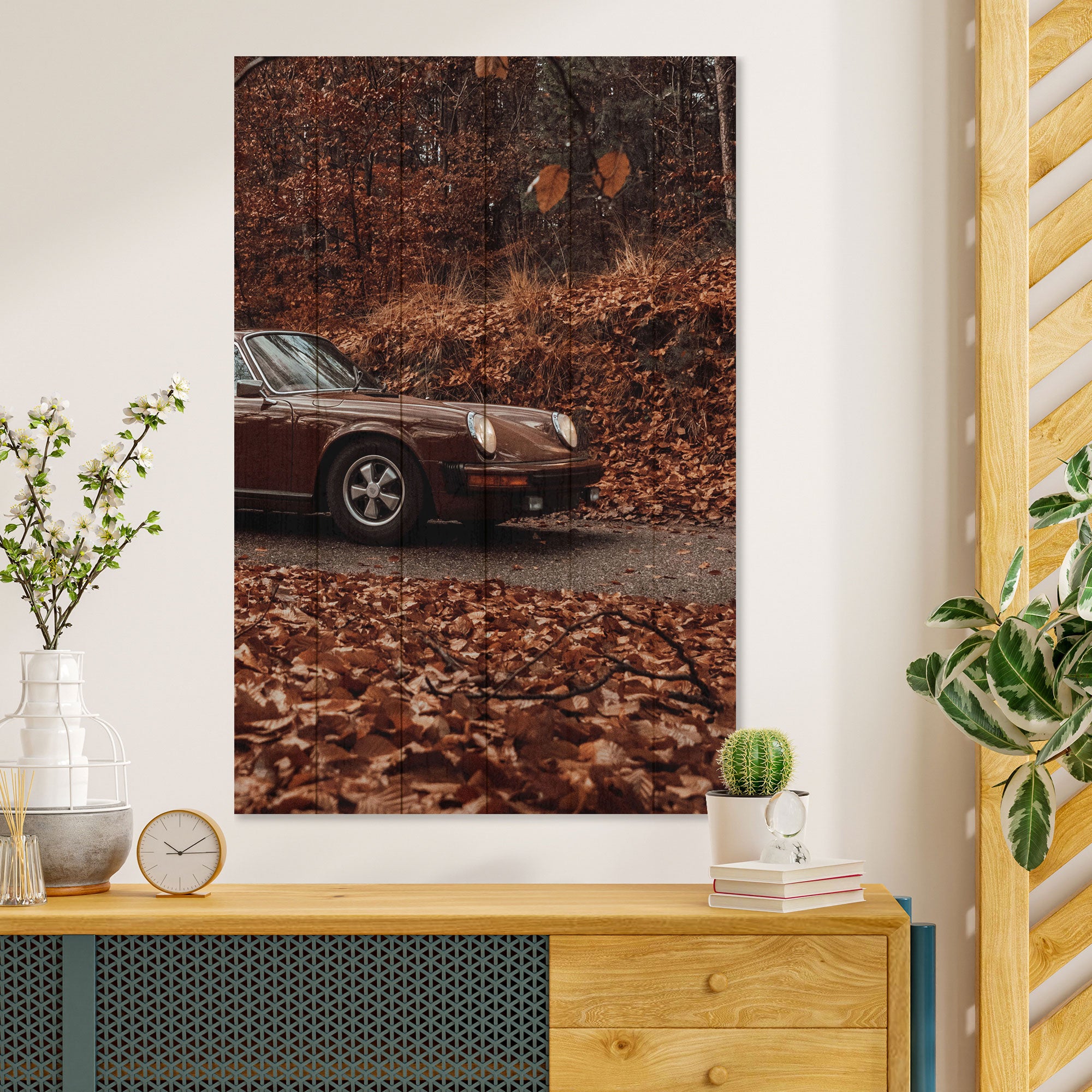 Bild Wood Field Braun-60x90 cm