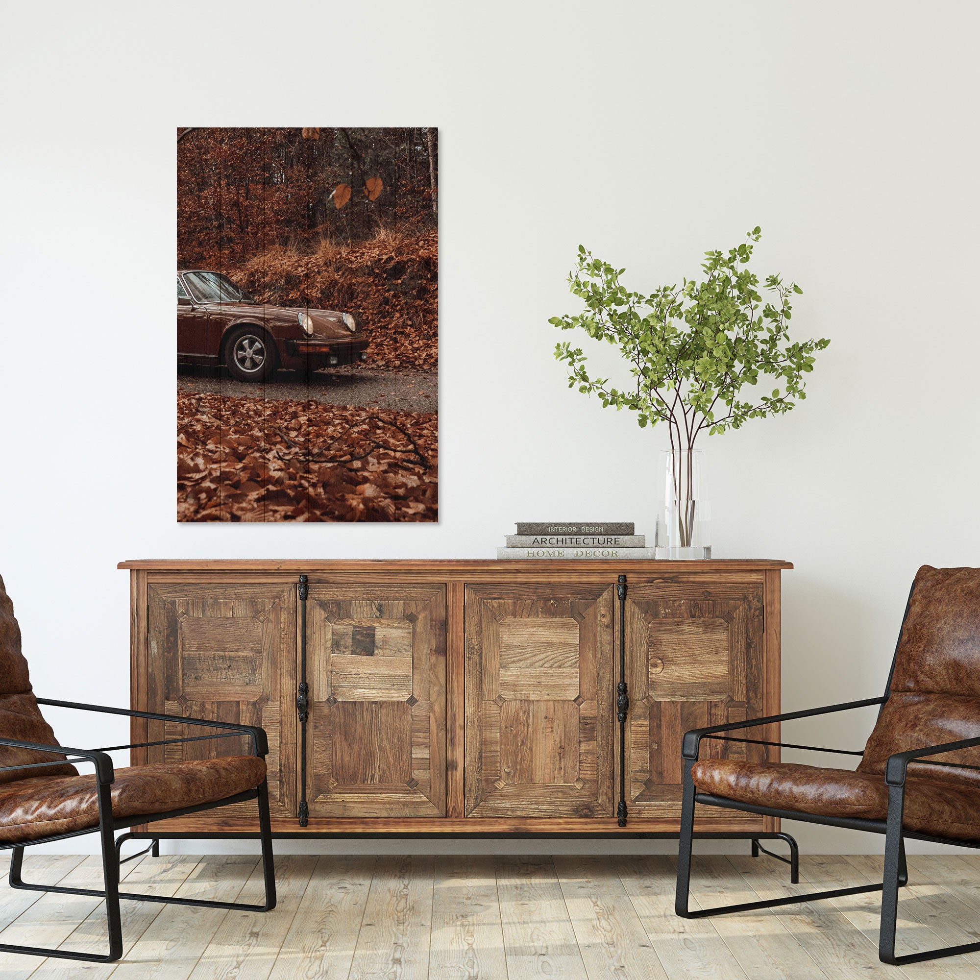 Bild Wood Field Braun-60x90 cm