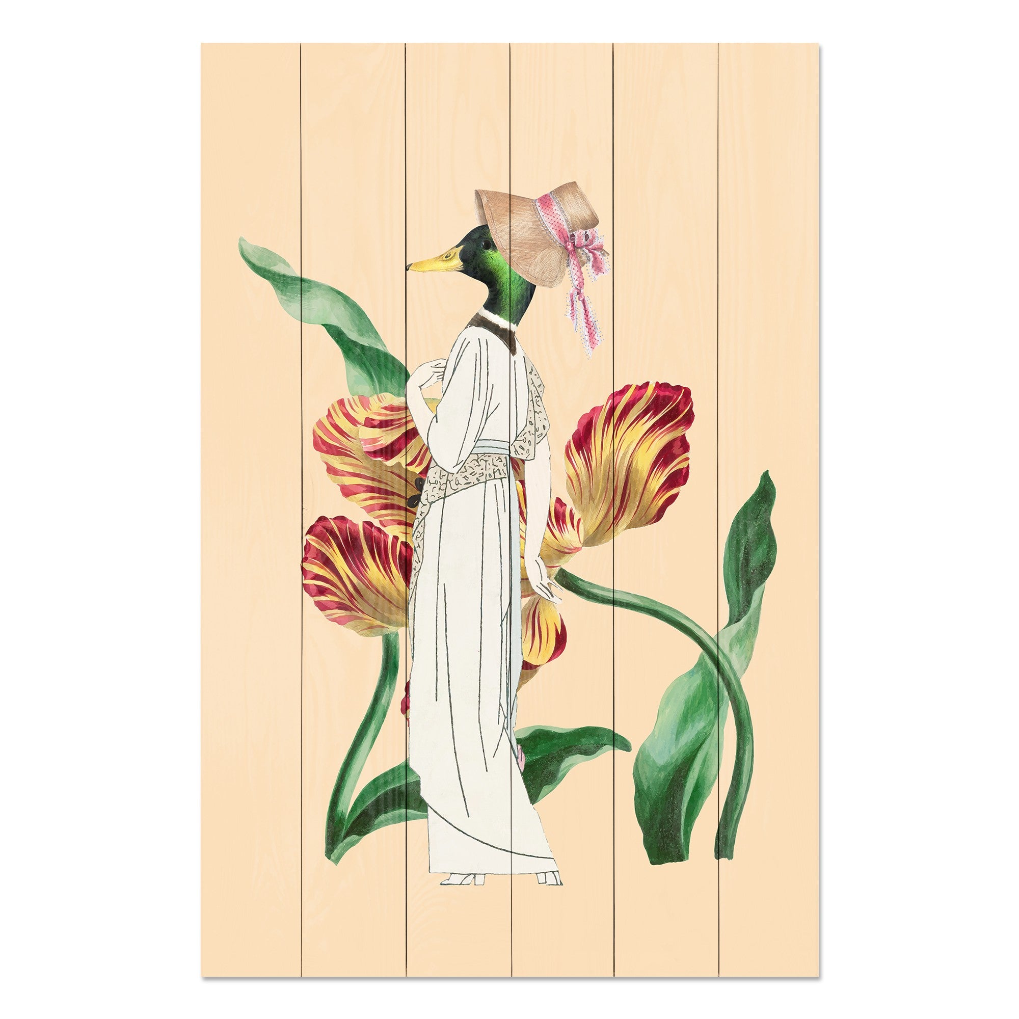 Bild Wood Exklusive Ente-30x30 cm