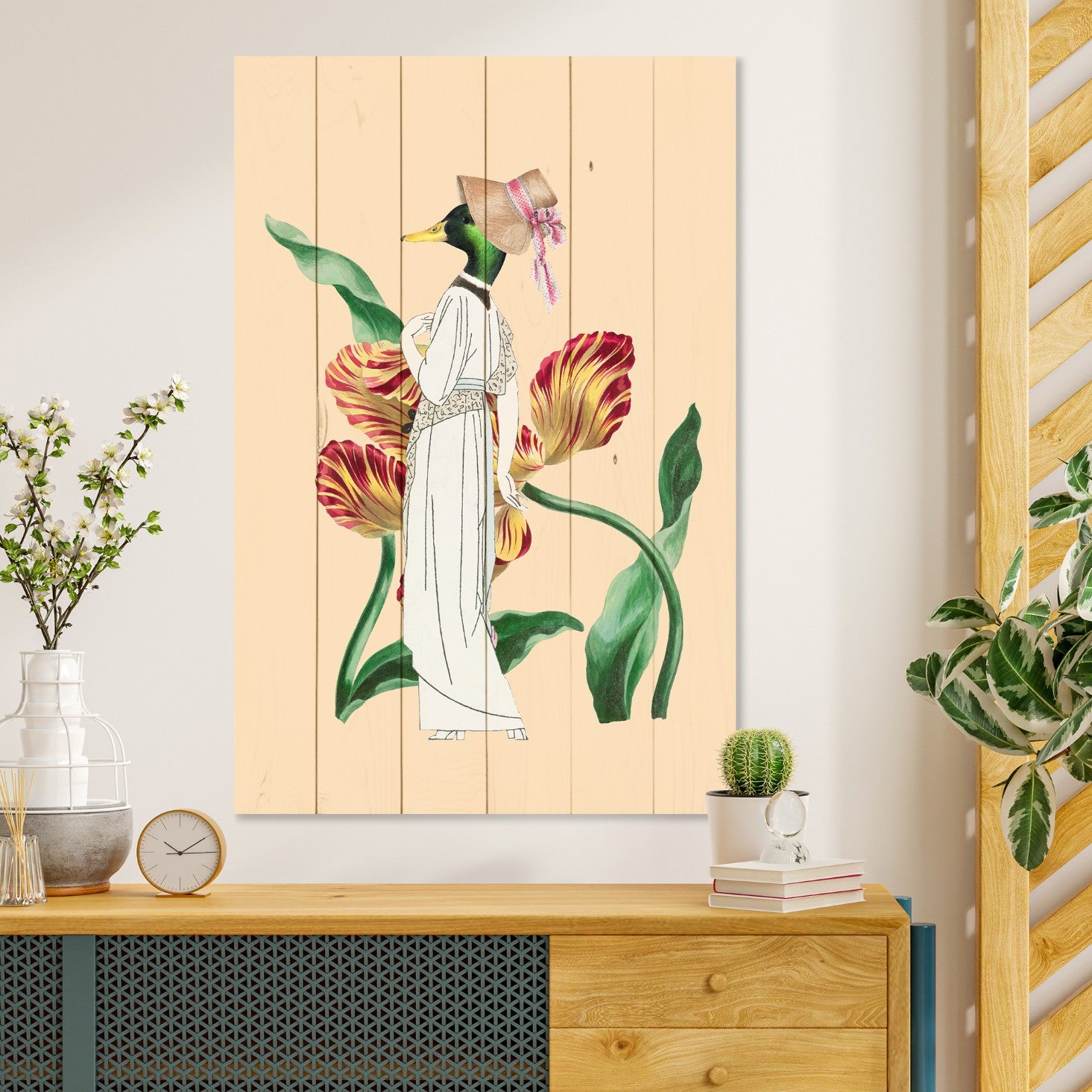 Bild Wood Exklusive Ente-40x60 cm