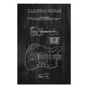 Bild Wood E-Gitarre Schwarz-20x30 cm