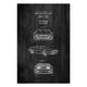 Bild Wood DeLorean Schwarz-30x30 cm