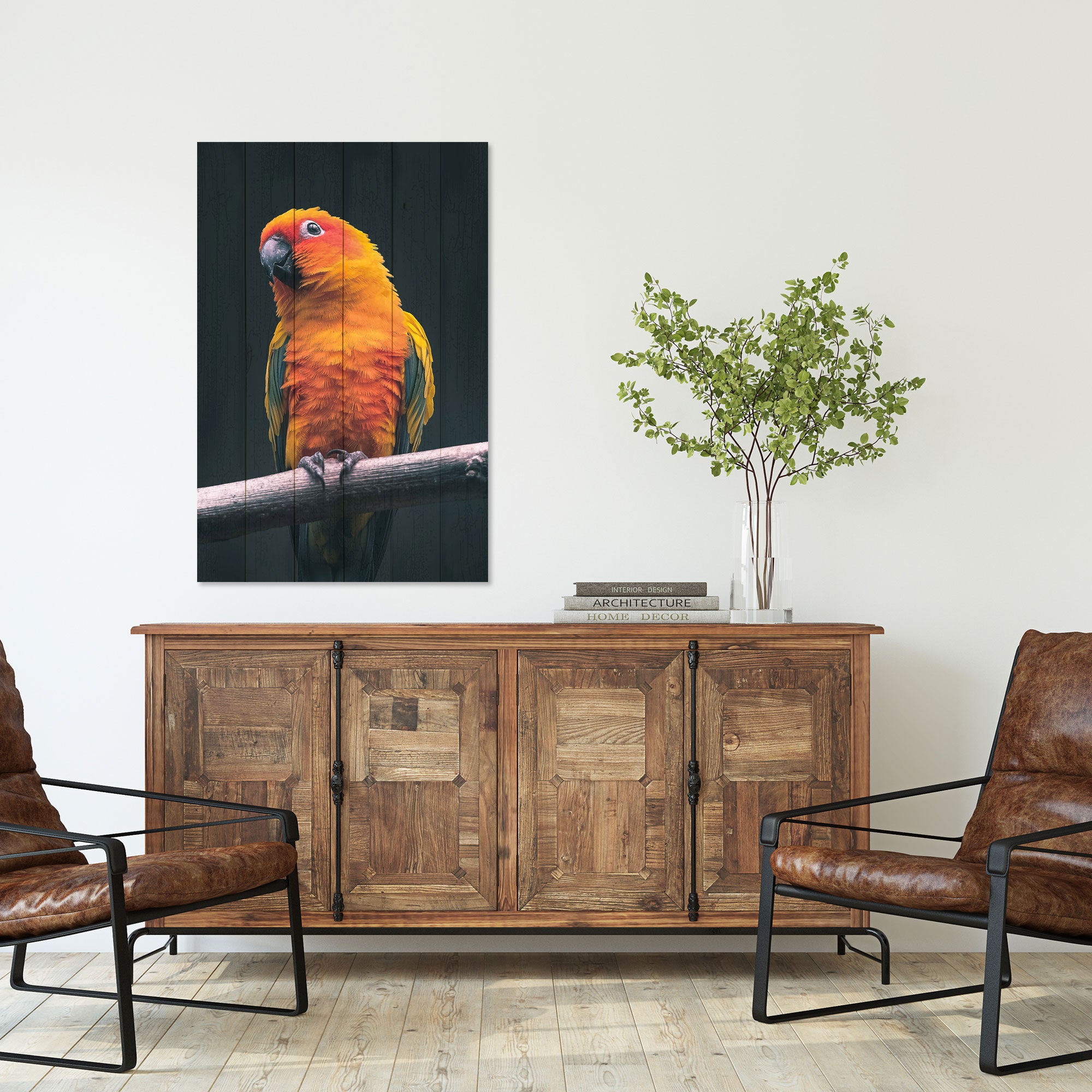 Bild Wood Papagei-50x70 cm