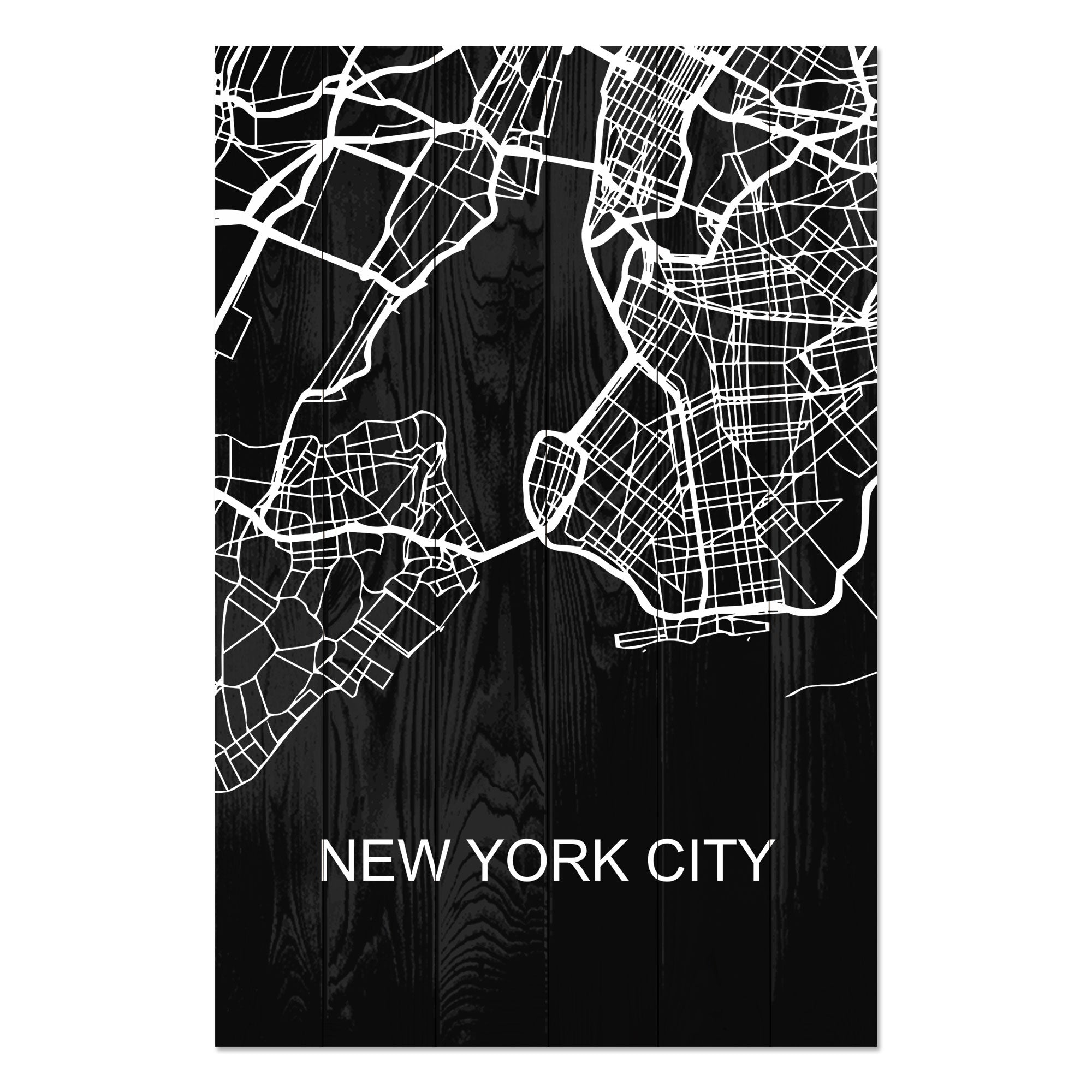 Bild Wood New York City-30x40 cm