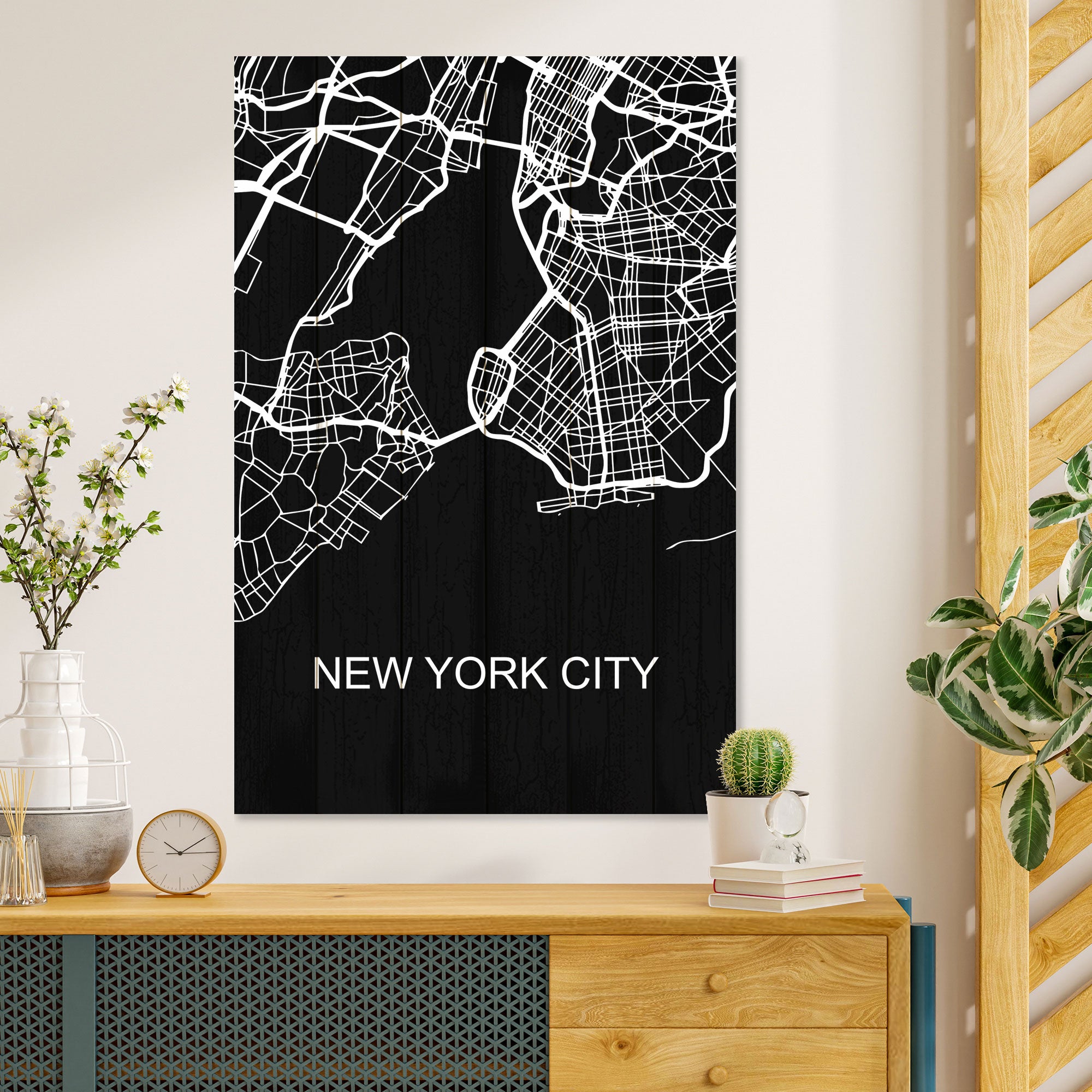 Bild Wood New York City-30x40 cm