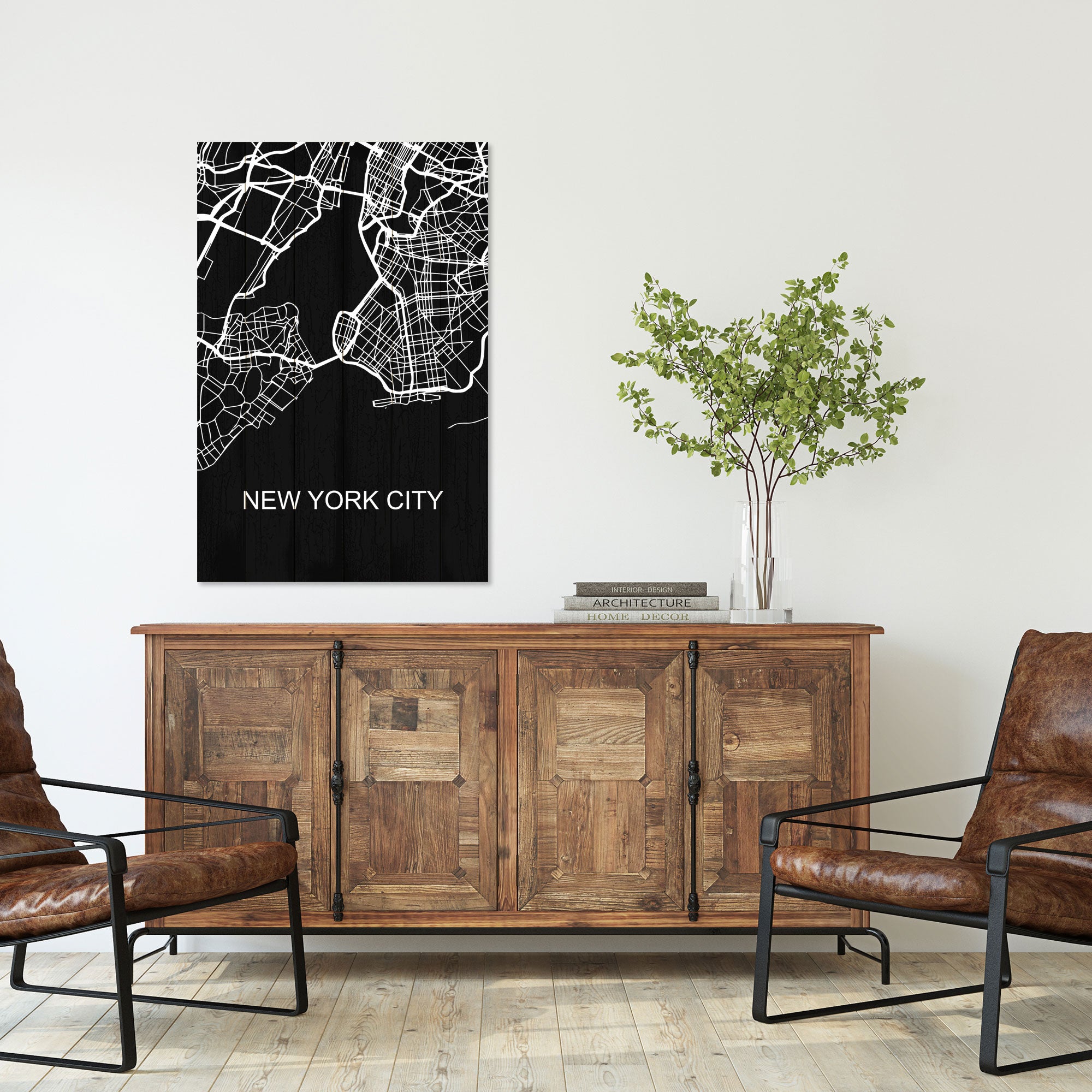 Bild Wood New York City-30x40 cm