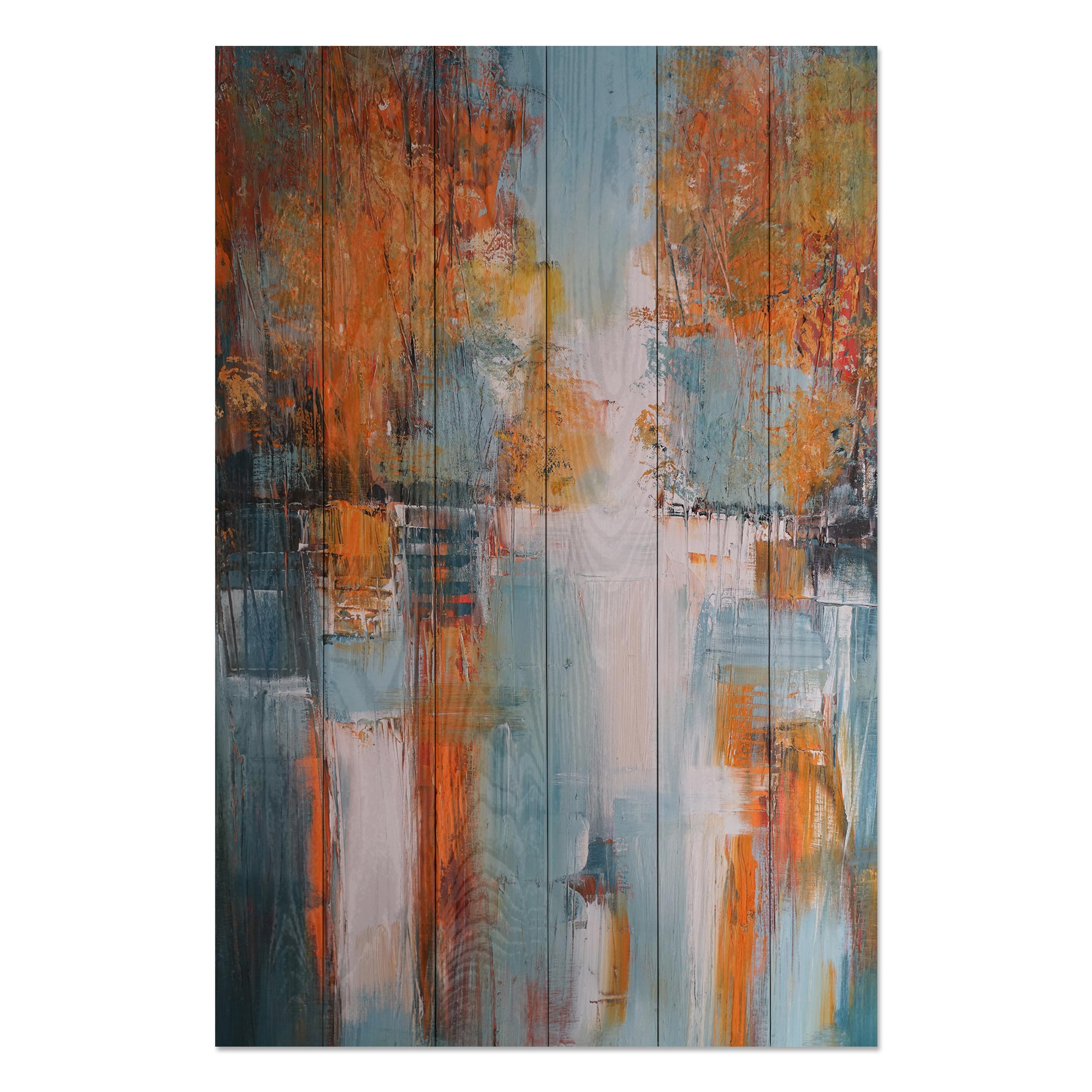 Bild Wood Abstrakte Landschaft-30x30 cm