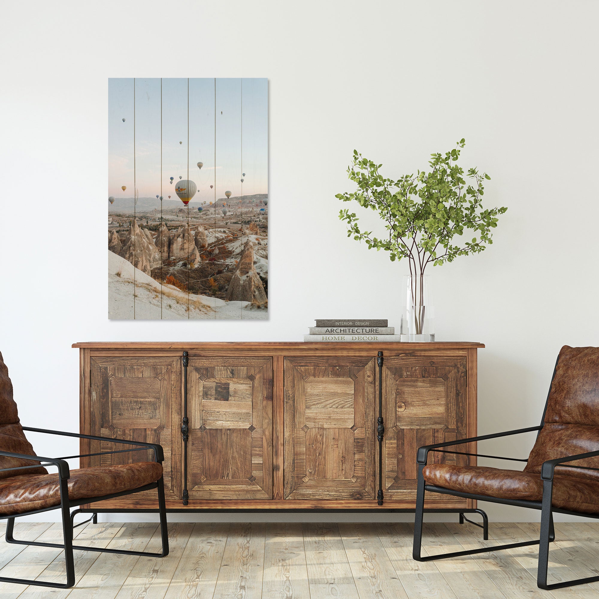 Bild Wood Ballonflug-30x40 cm