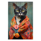 Bild Wood I see you Cat-20x30 cm
