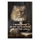 Bild Wood I work hard so my Cat can live a better life-30x30 cm
