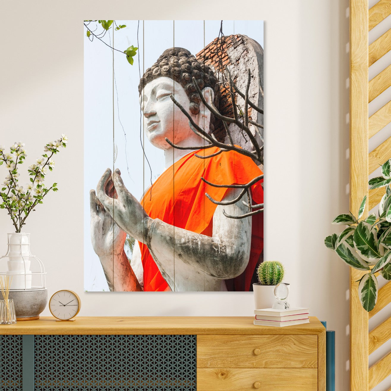 Bild Wood Buddha-Statue-20x30 cm