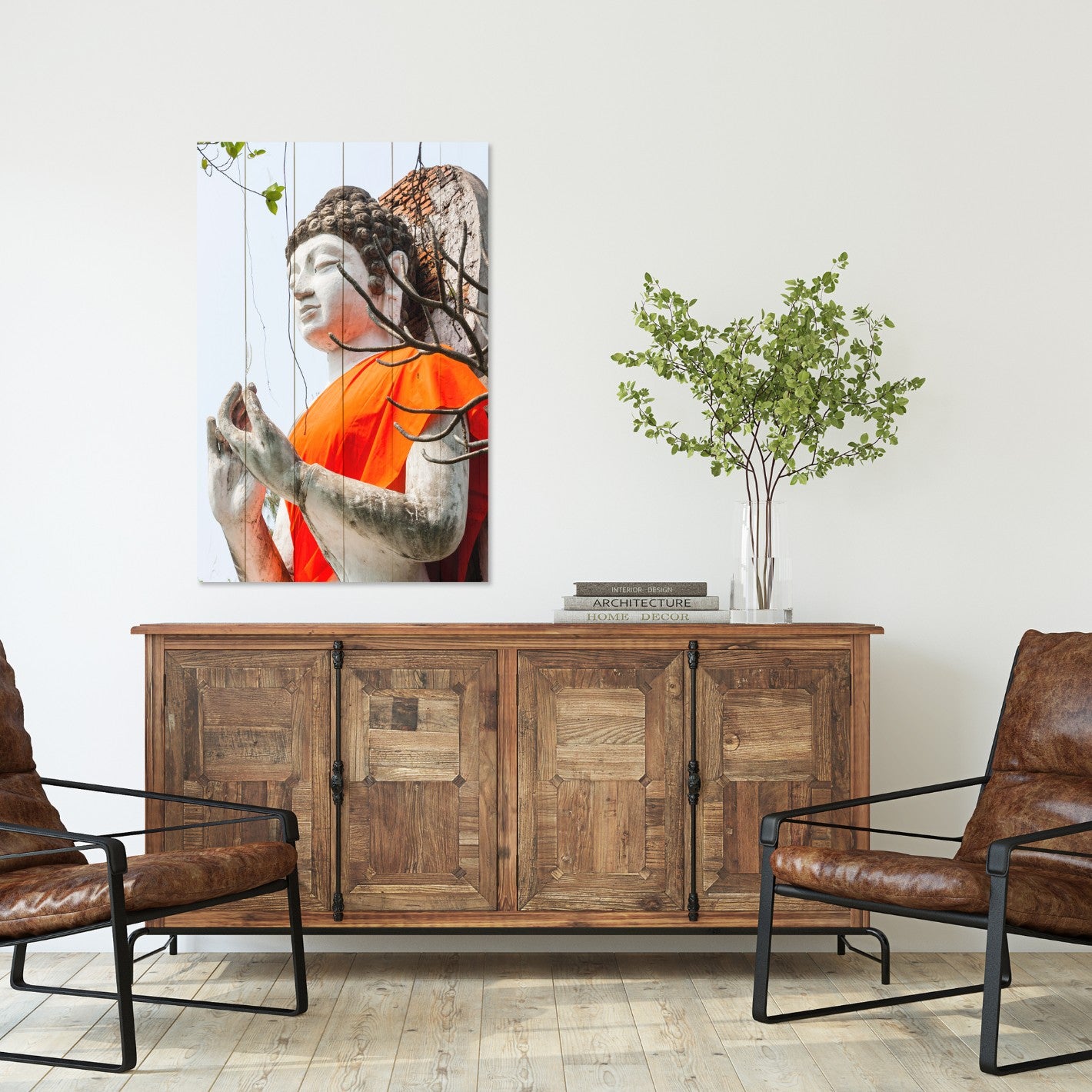Bild Wood Buddha-Statue-20x30 cm