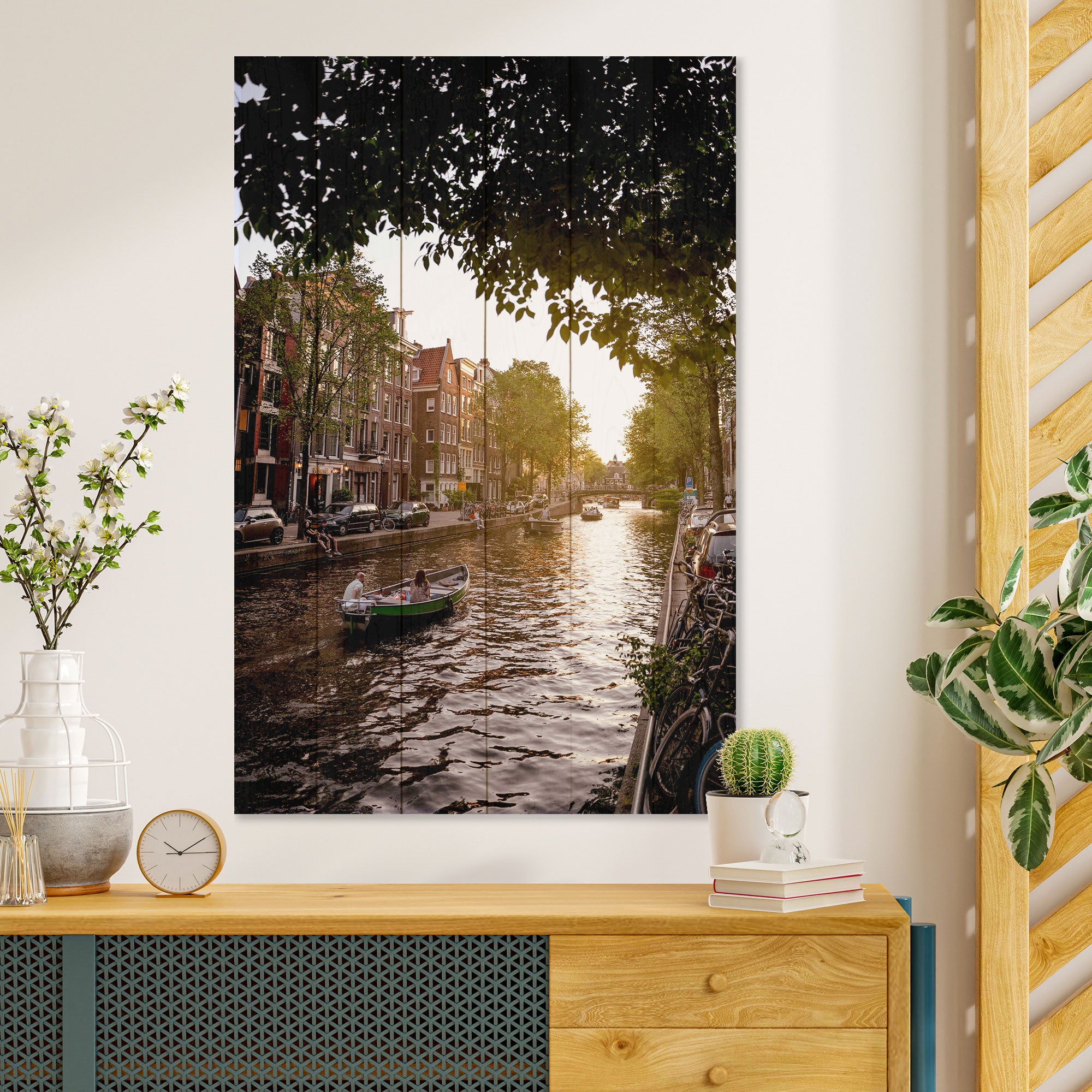 Bild Wood Kanalbootfahrt-50x70 cm