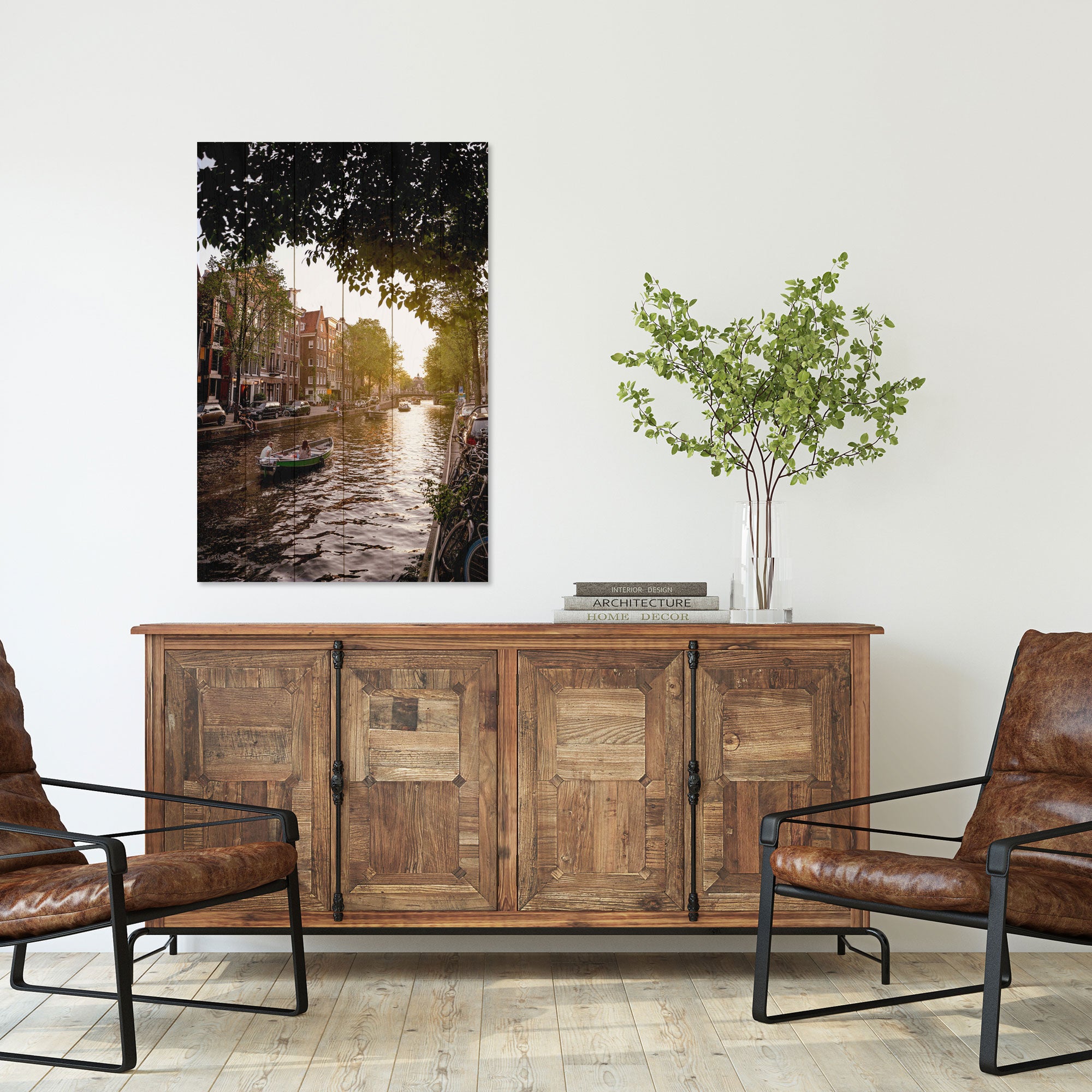 Bild Wood Kanalbootfahrt-50x70 cm