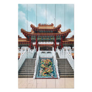 Bild Wood Chinesisches Gebäude-40x60 cm